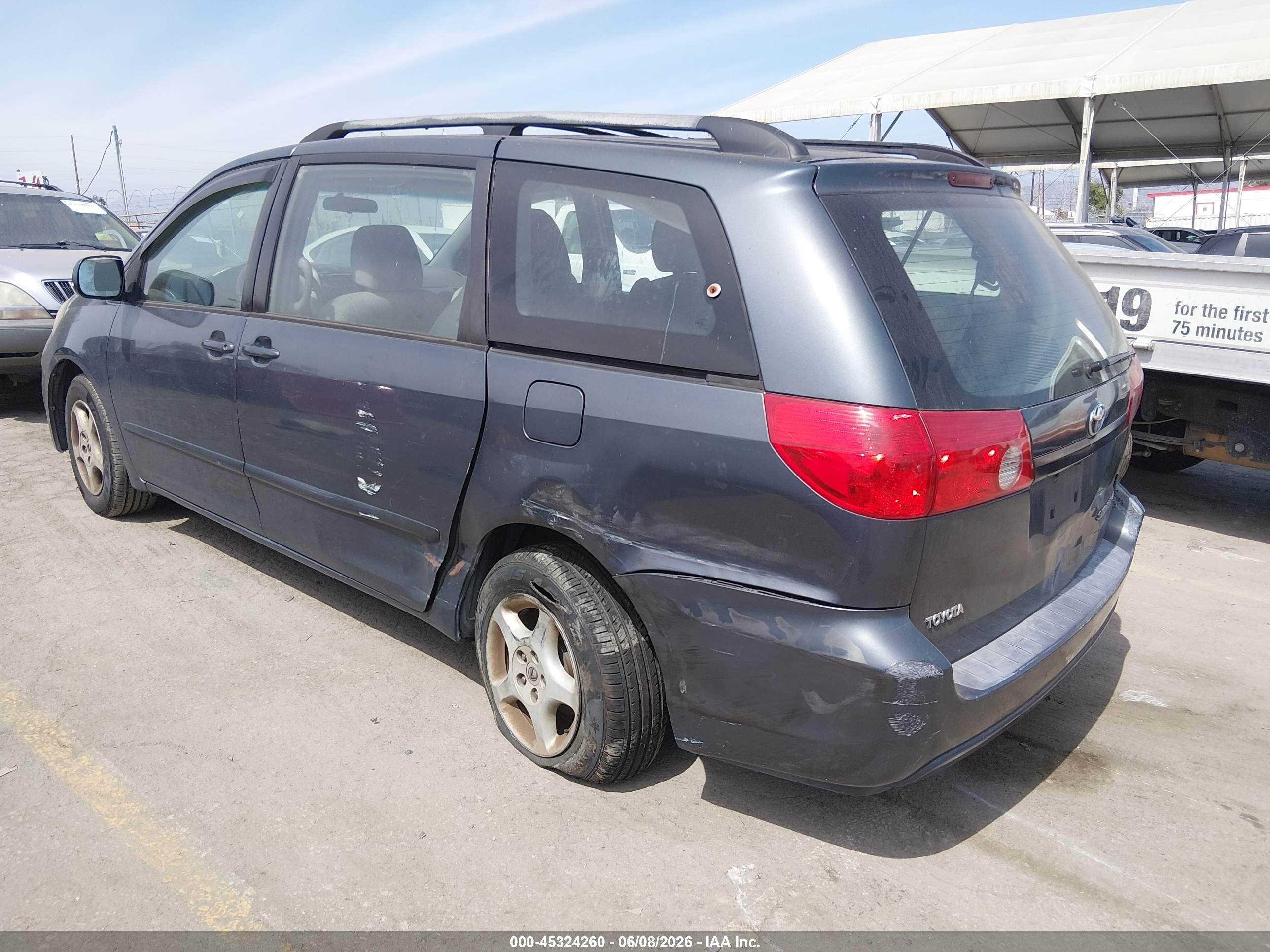2009 Toyota Sienna Ce Gray vin: 5TDZK23C89S238157