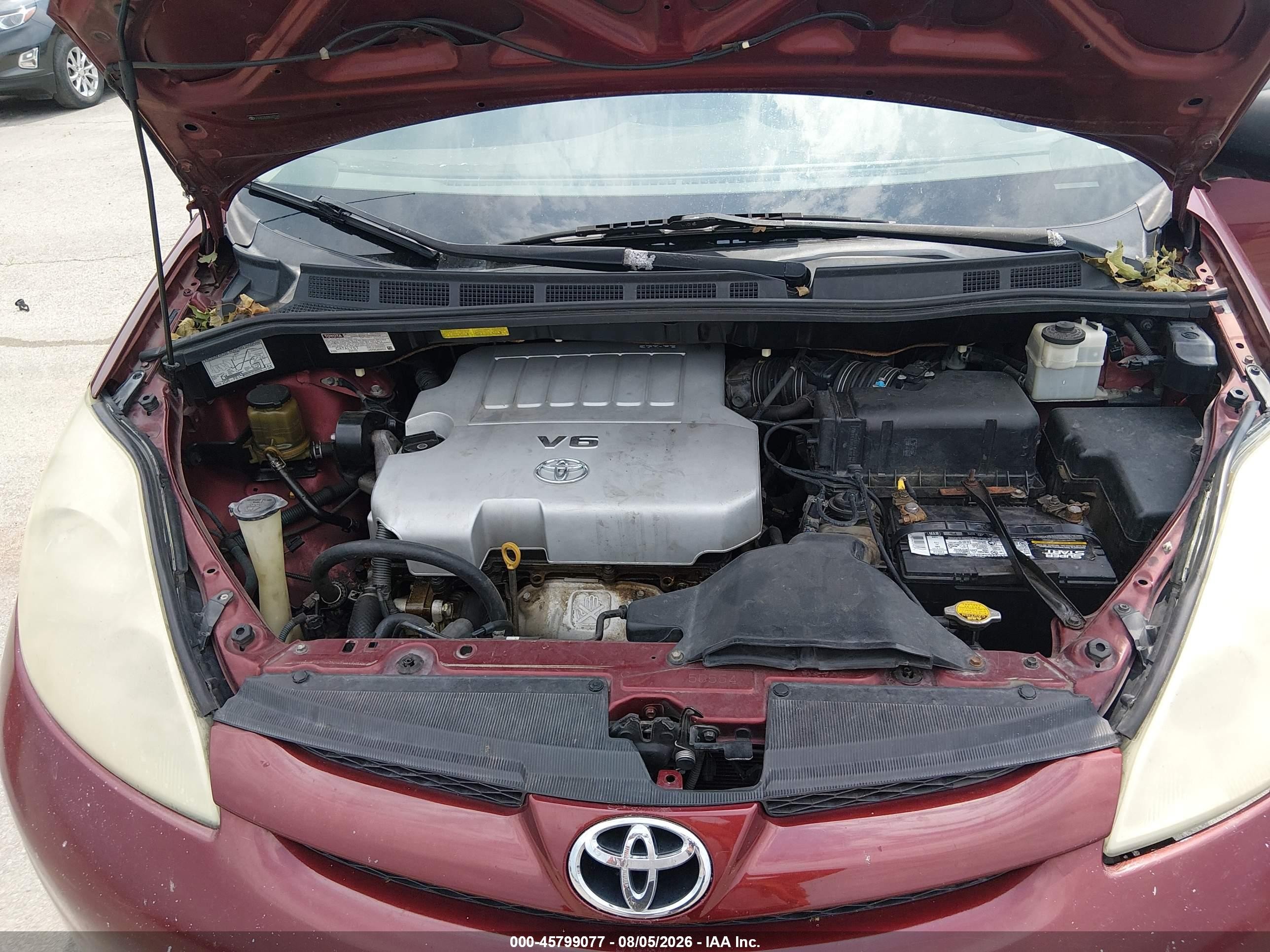 2009 Toyota Sienna Ce Maroon vin: 5TDZK23C89S267240