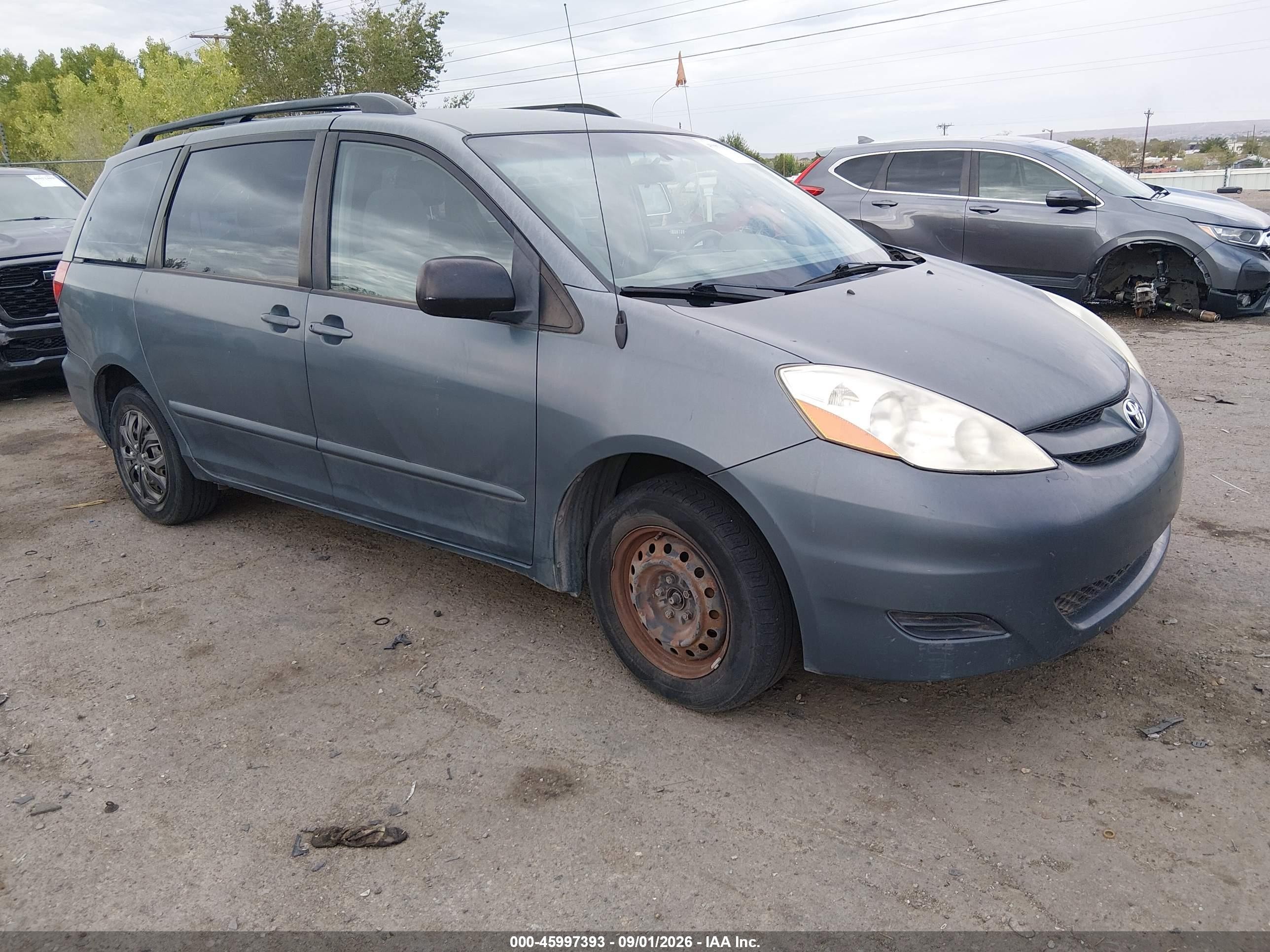 2009 Toyota Sienna Ce Blue vin: 5TDZK23C89S279100