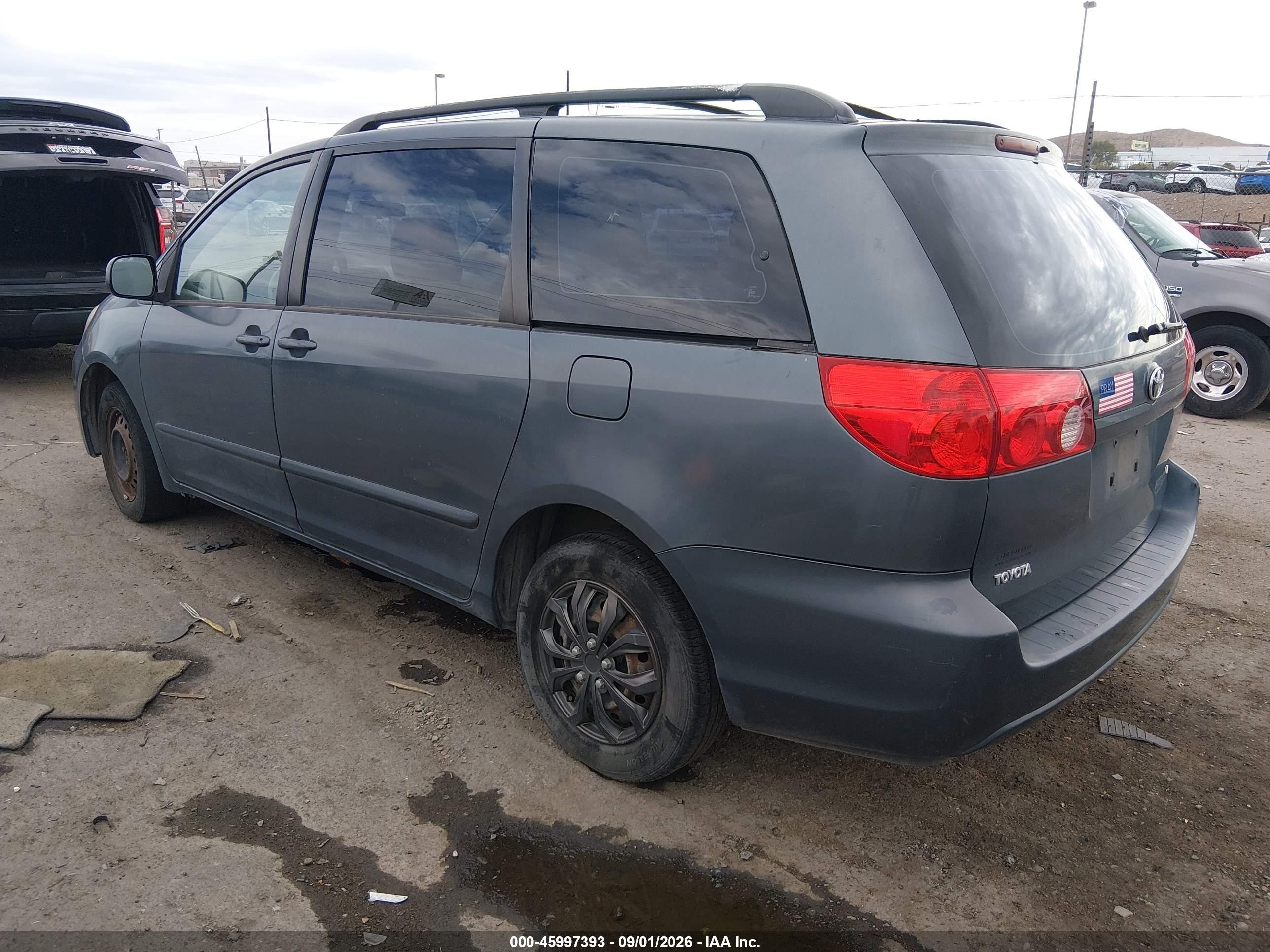 2009 Toyota Sienna Ce Blue vin: 5TDZK23C89S279100