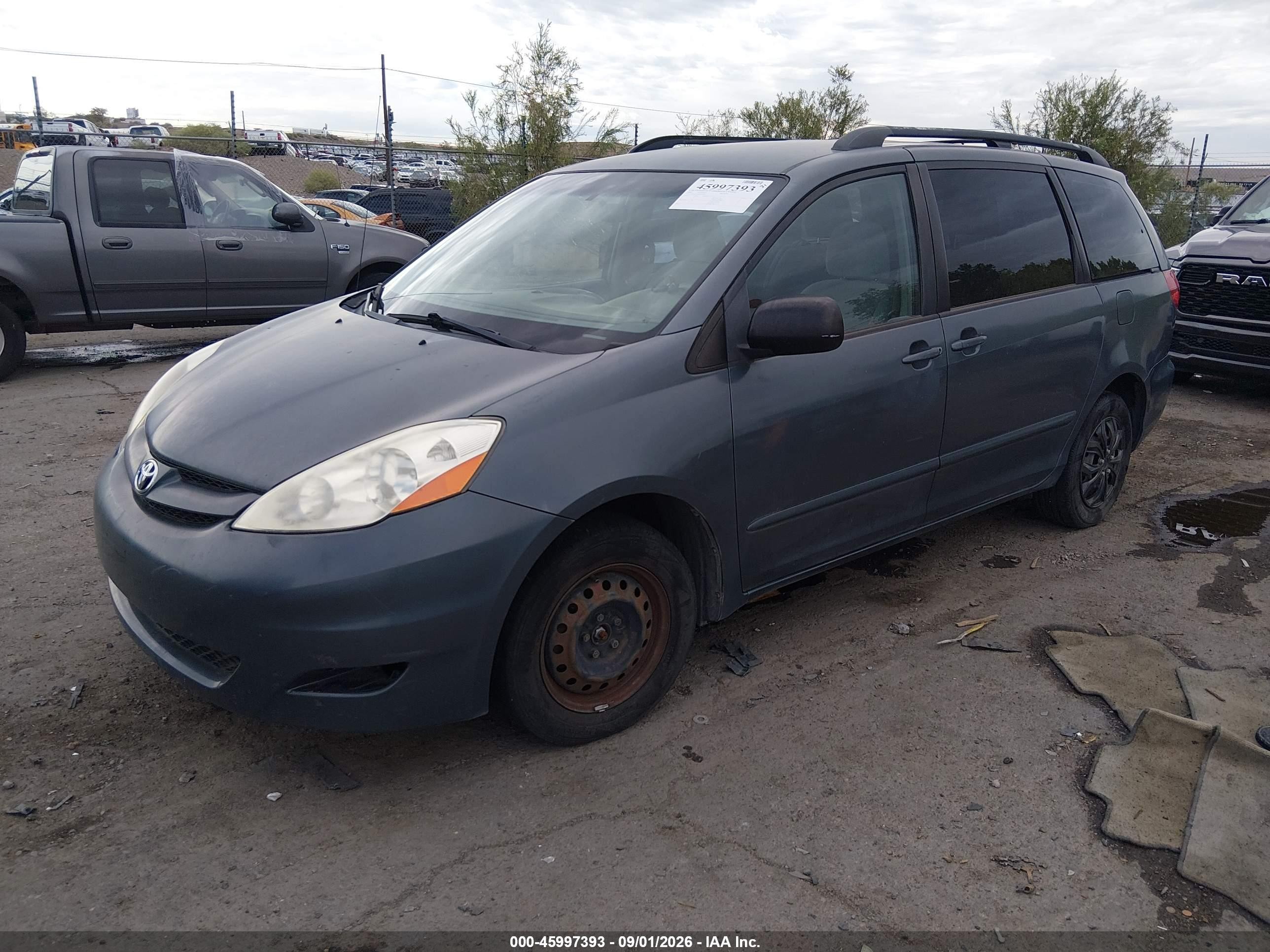 2009 Toyota Sienna Ce Blue vin: 5TDZK23C89S279100