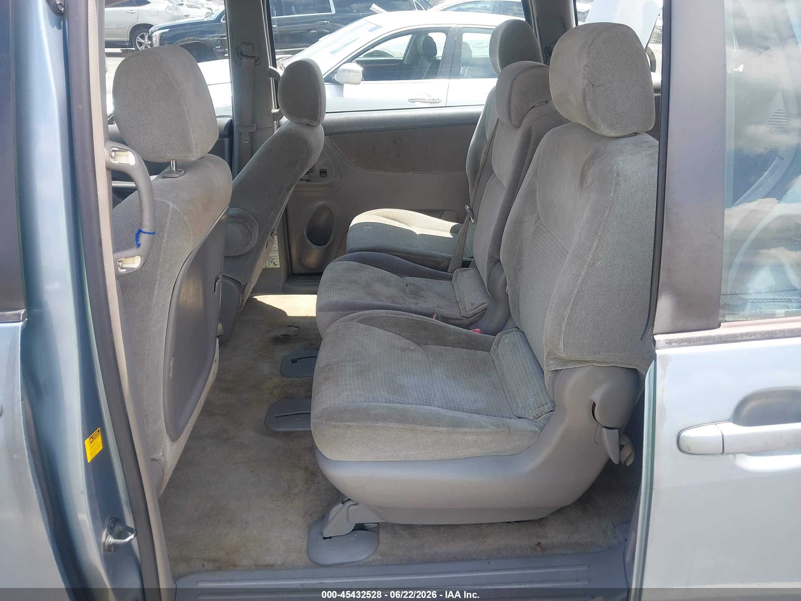 2007 Toyota Sienna Ce Blue vin: 5TDZK23C97S001089