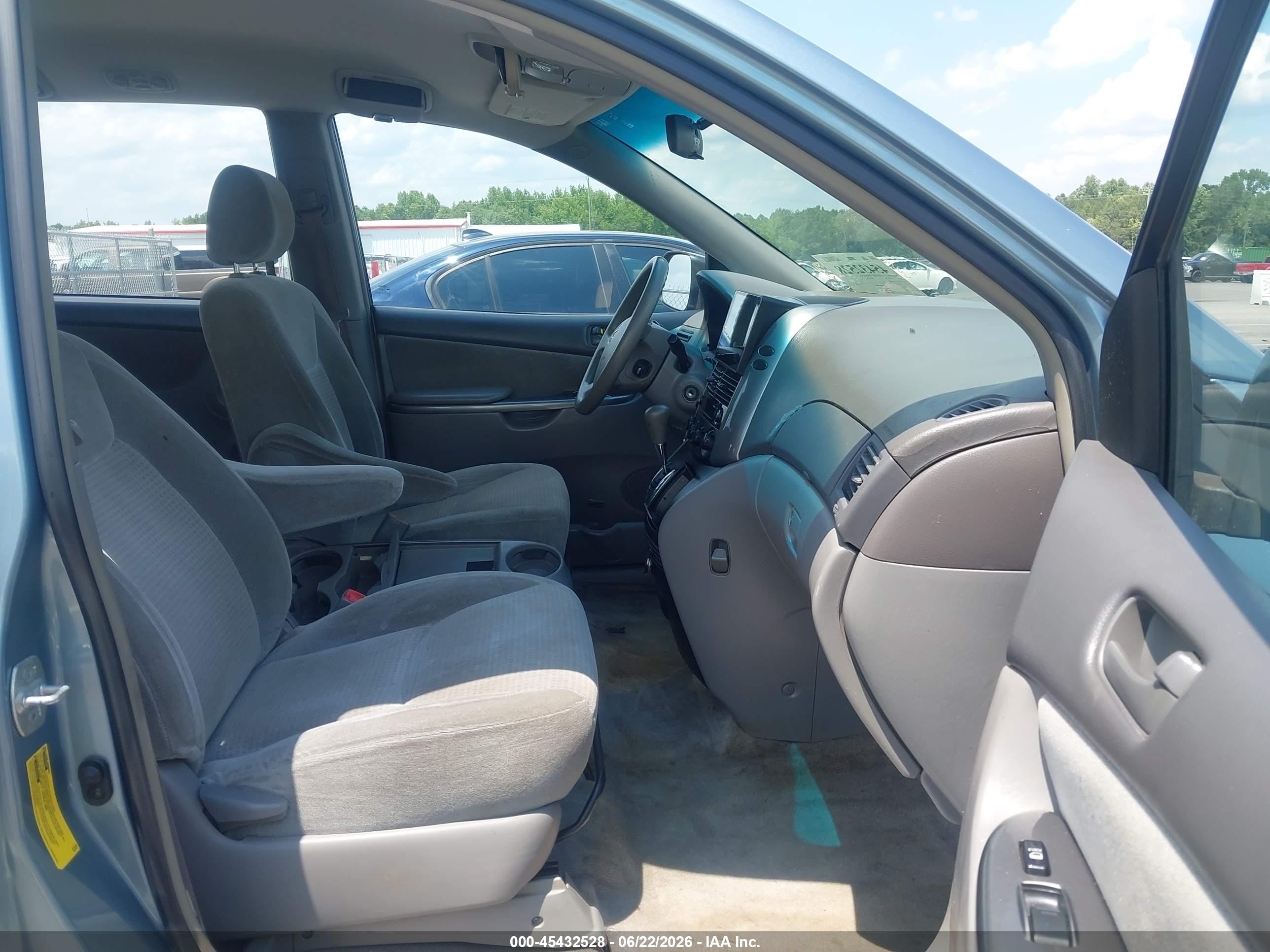 2007 Toyota Sienna Ce Blue vin: 5TDZK23C97S001089