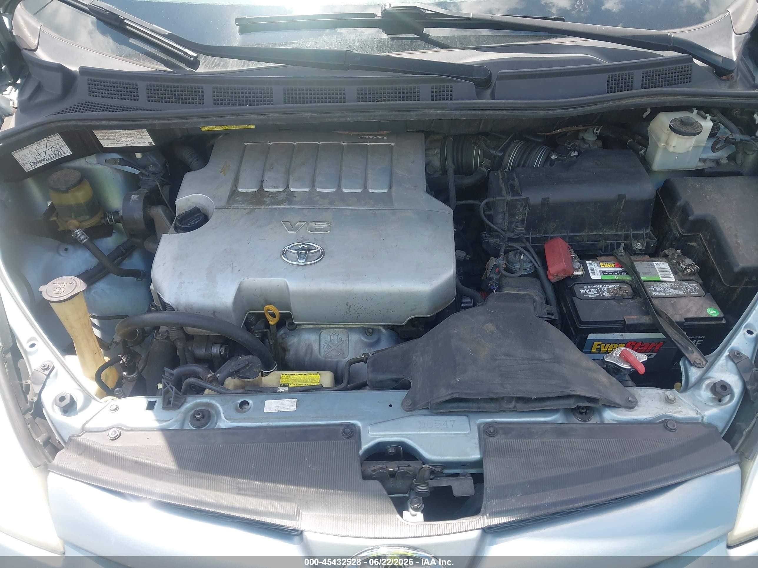 2007 Toyota Sienna Ce Blue vin: 5TDZK23C97S001089