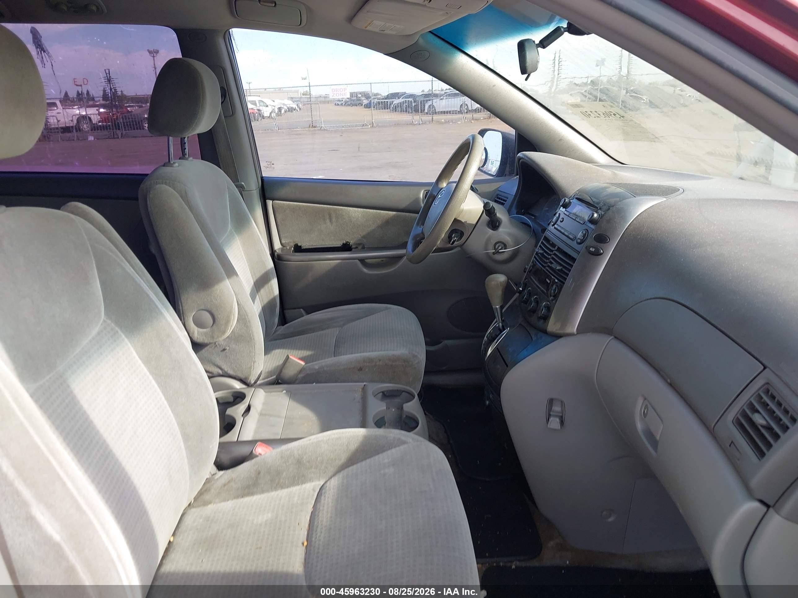 2007 Toyota Sienna Ce Burgundy vin: 5TDZK23C97S010374