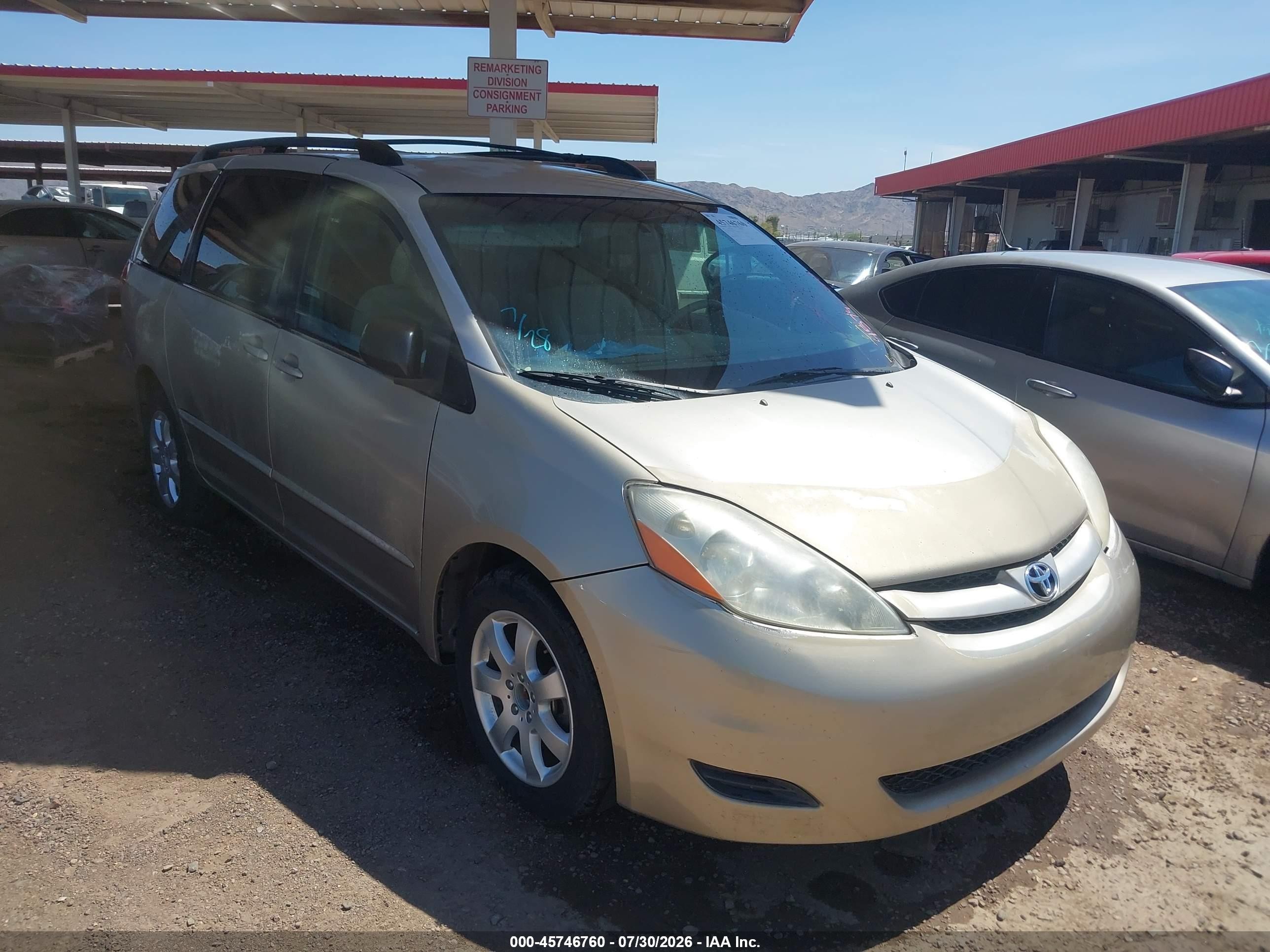 2007 Toyota Sienna Le Tan vin: 5TDZK23C97S012982