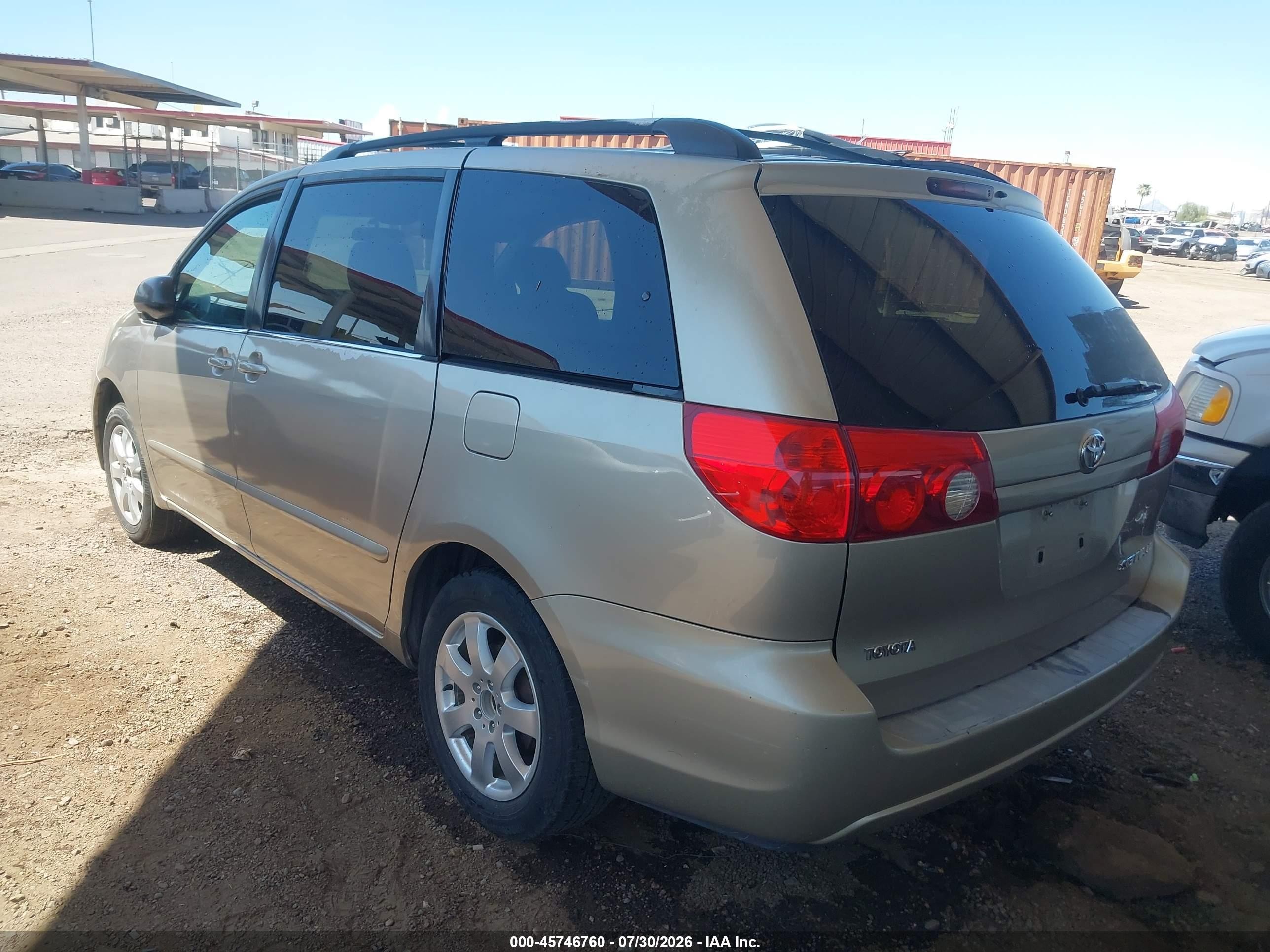 2007 Toyota Sienna Le Tan vin: 5TDZK23C97S012982
