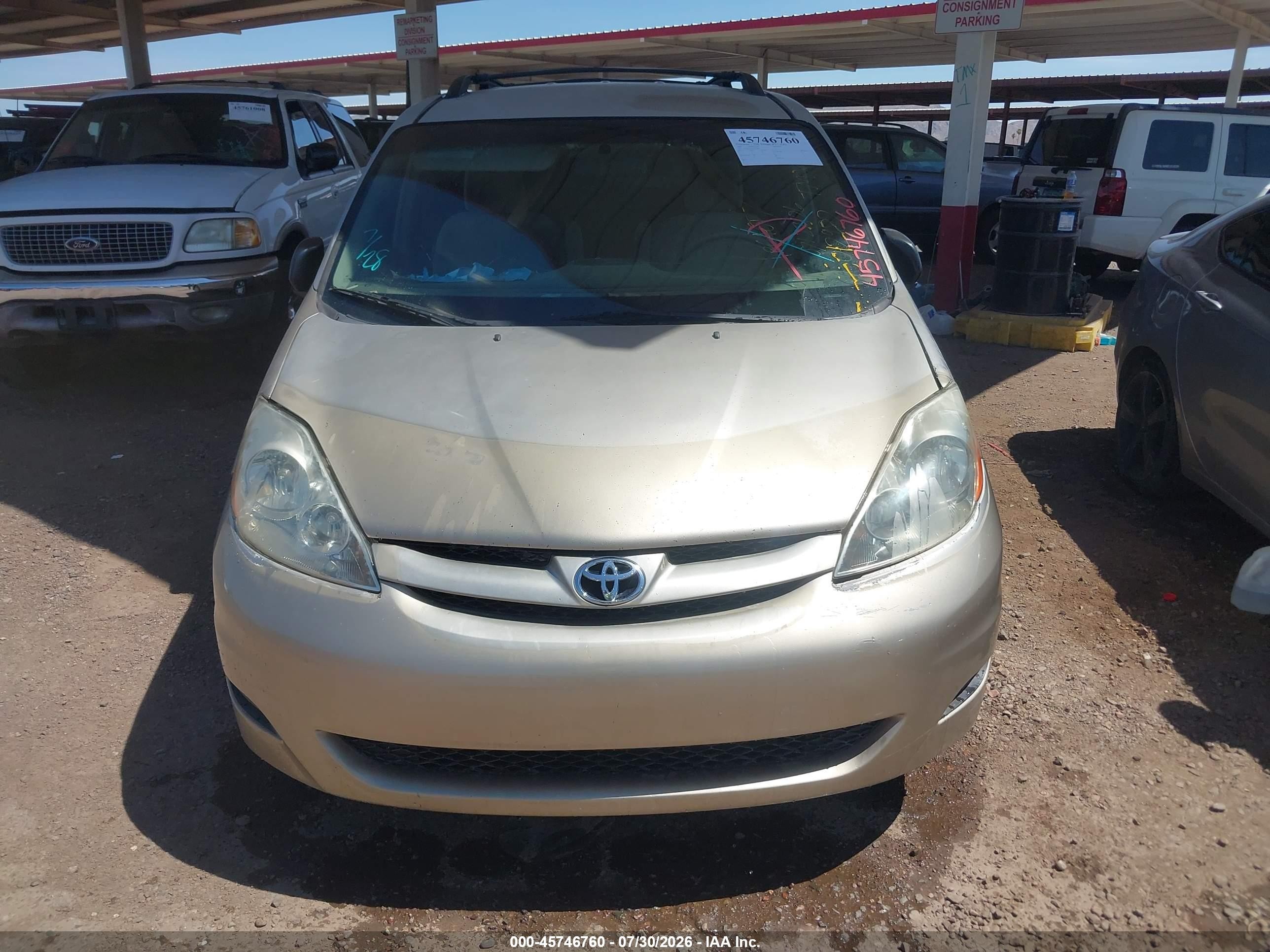 2007 Toyota Sienna Le Tan vin: 5TDZK23C97S012982