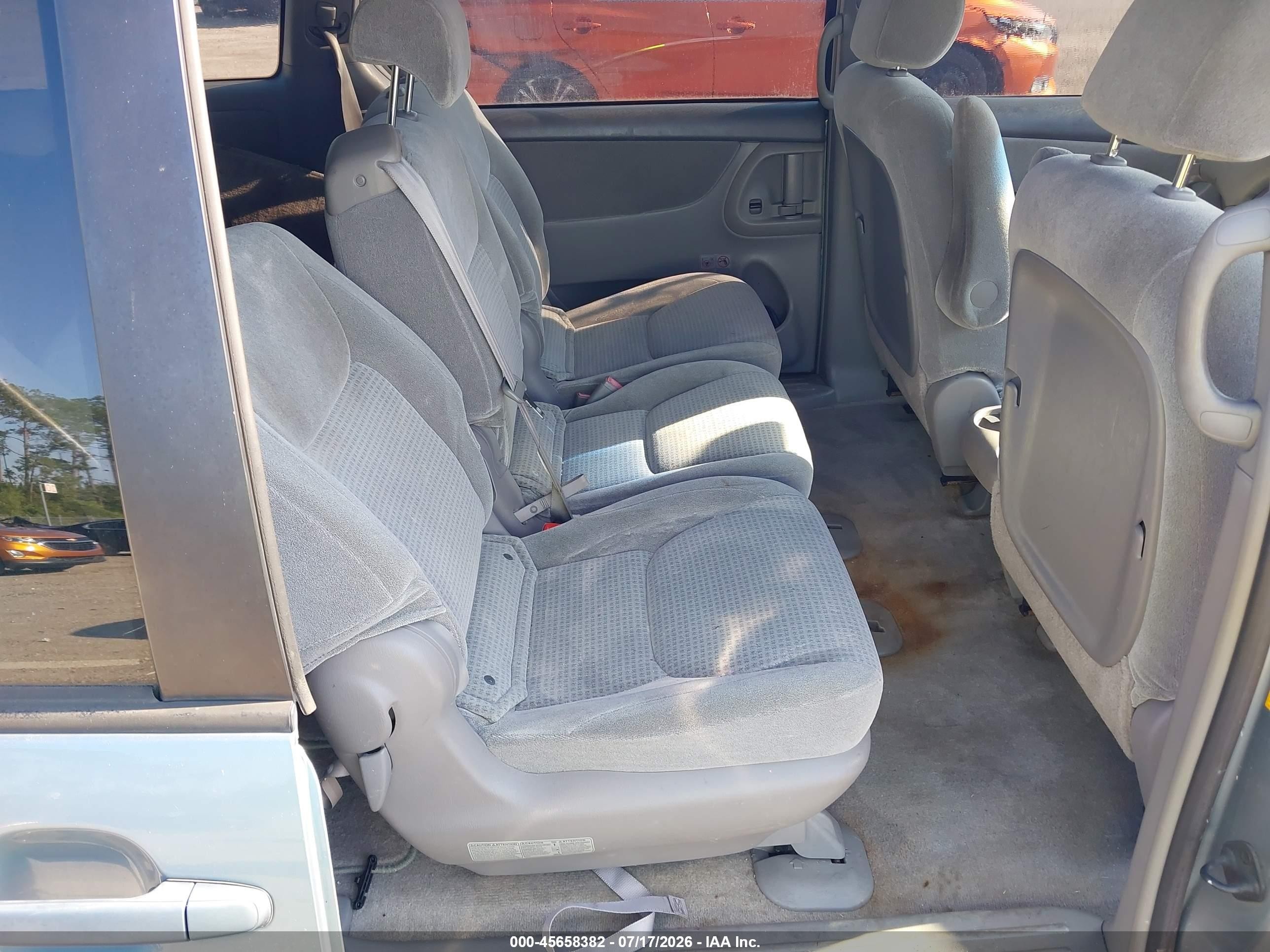 2007 Toyota Sienna Ce Light Blue vin: 5TDZK23C97S023027