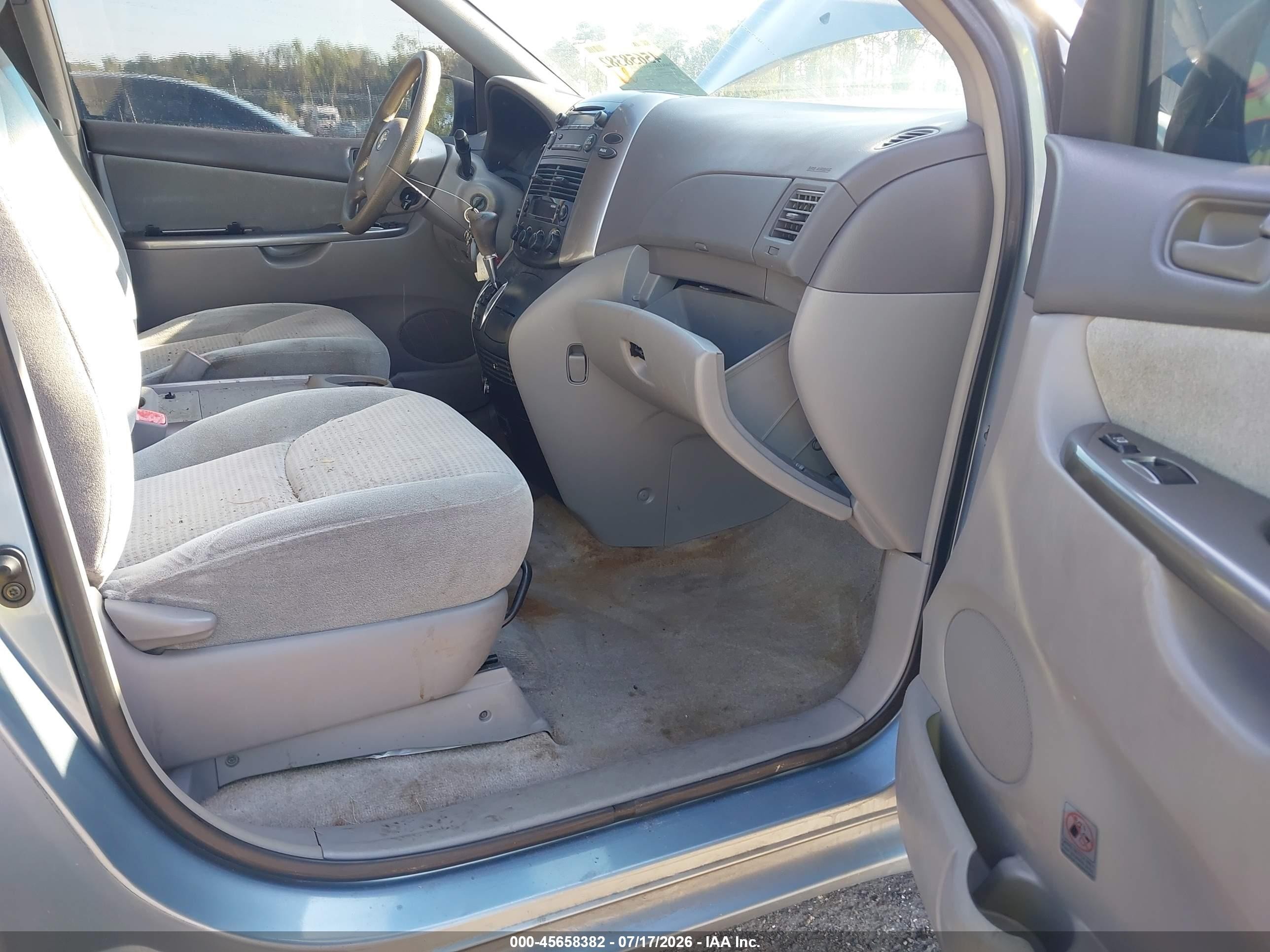 2007 Toyota Sienna Ce Light Blue vin: 5TDZK23C97S023027