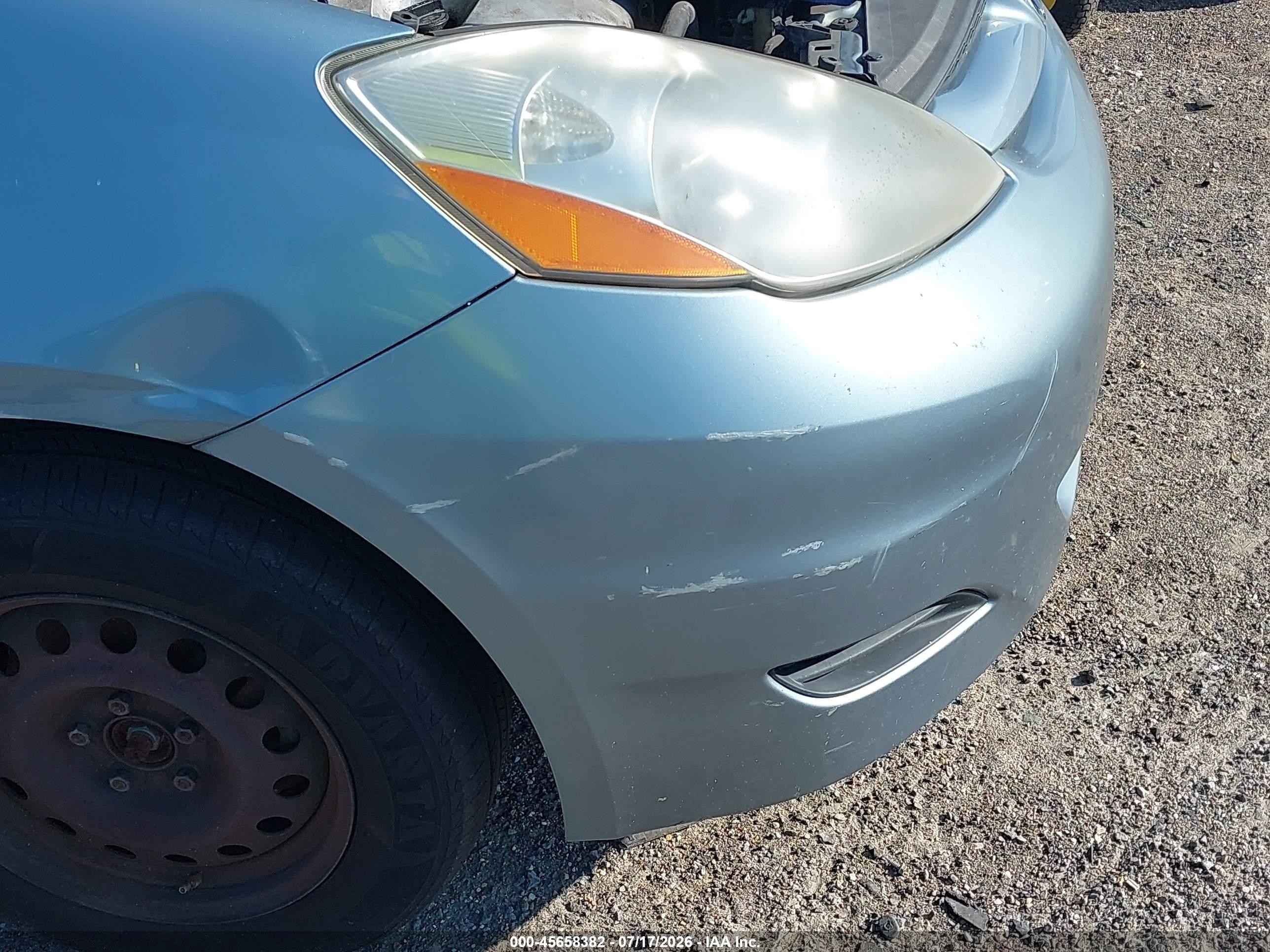 2007 Toyota Sienna Ce Light Blue vin: 5TDZK23C97S023027