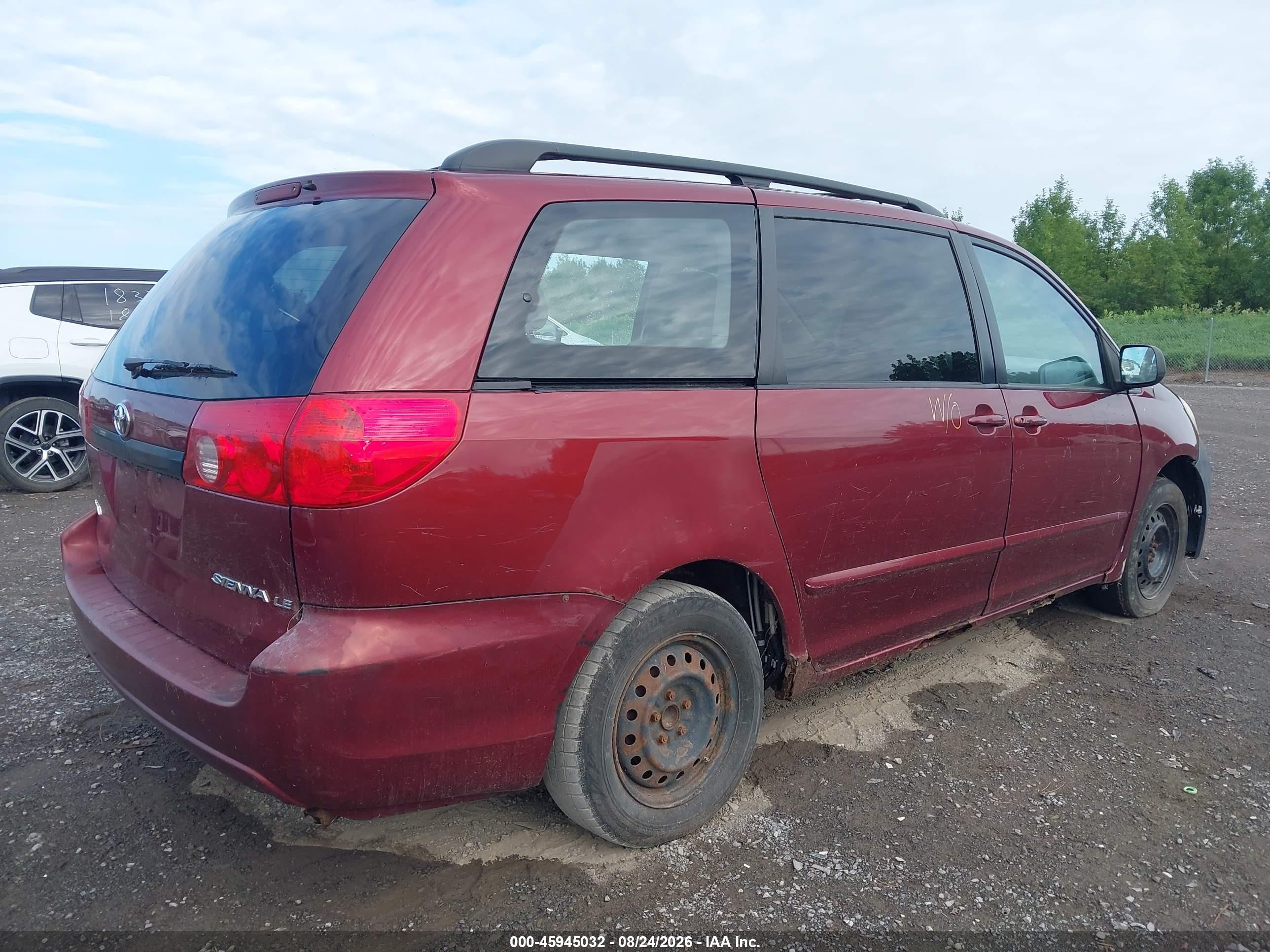 2007 Toyota Sienna Ce Red vin: 5TDZK23C97S029460