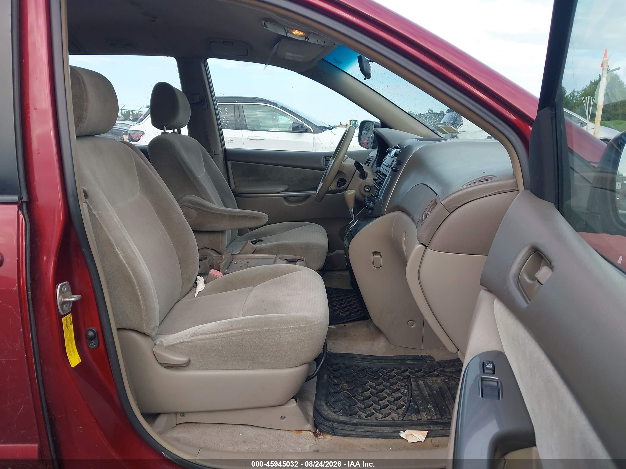 2007 Toyota Sienna Ce Red vin: 5TDZK23C97S029460