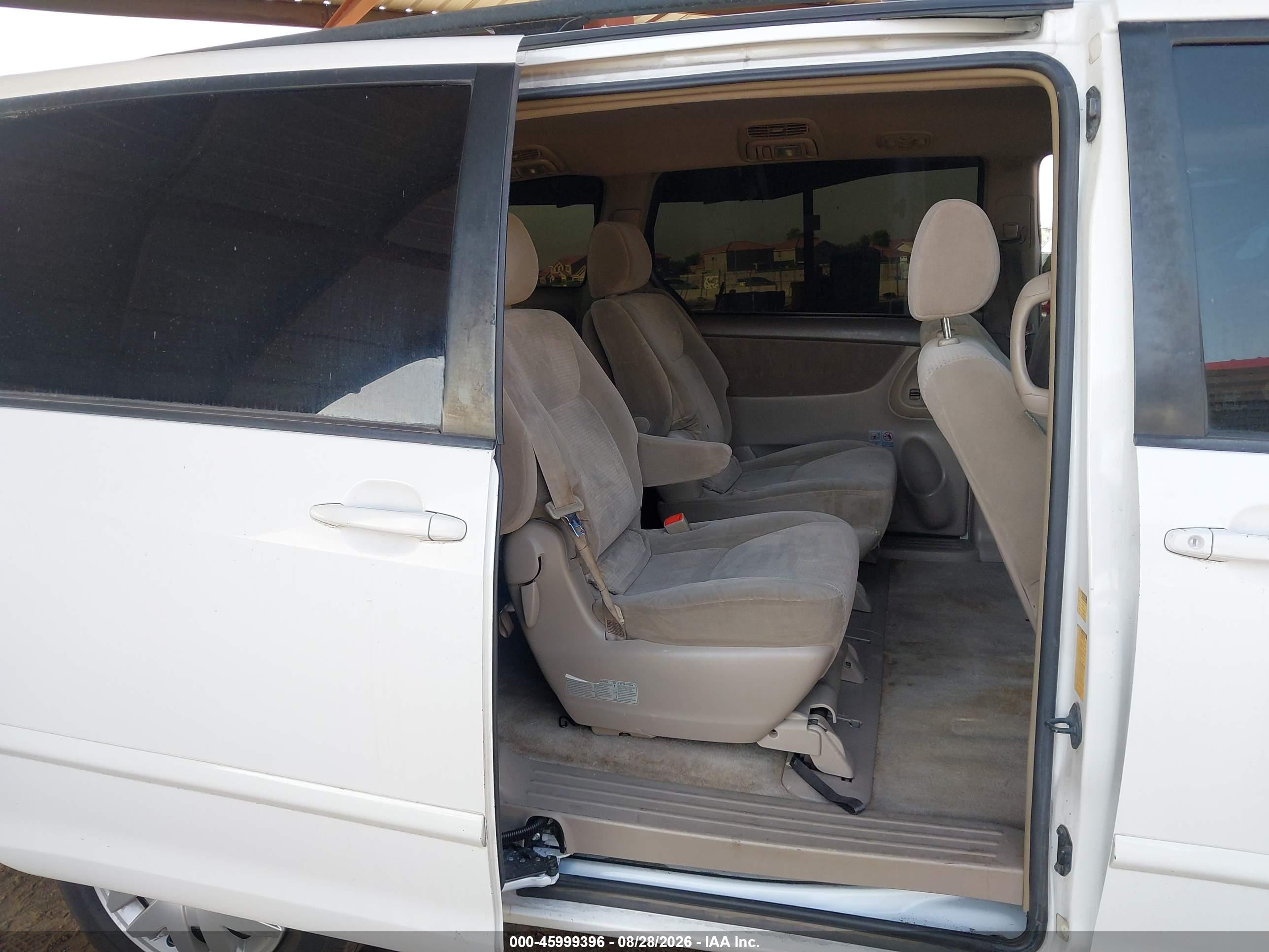 2007 Toyota Sienna Le White vin: 5TDZK23C97S052043