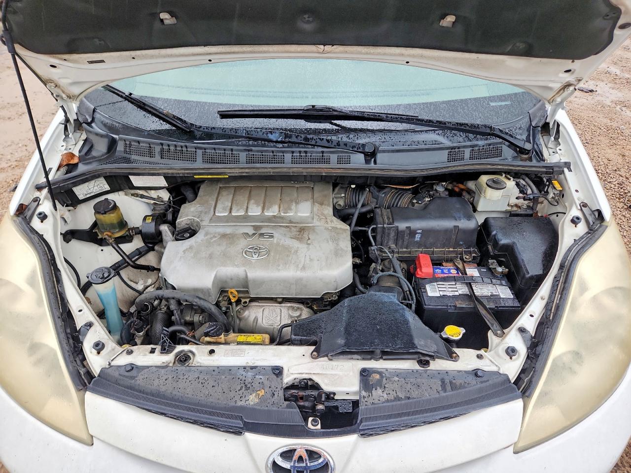 2007 Toyota Sienna Ce 7-passenger White vin: 5TDZK23C97S064743