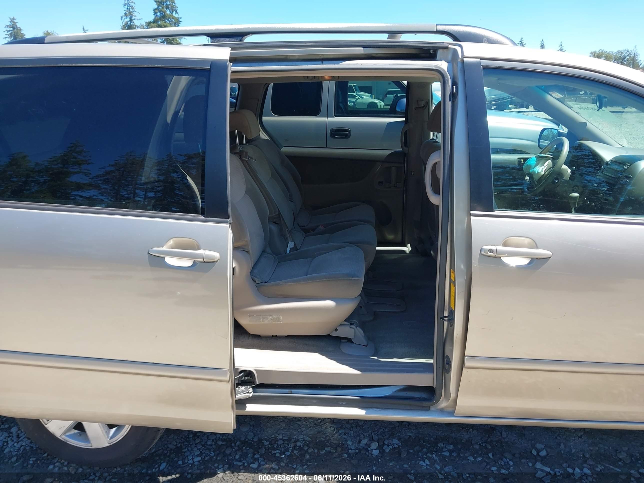 2008 Toyota Sienna Le Gold vin: 5TDZK23C98S109892