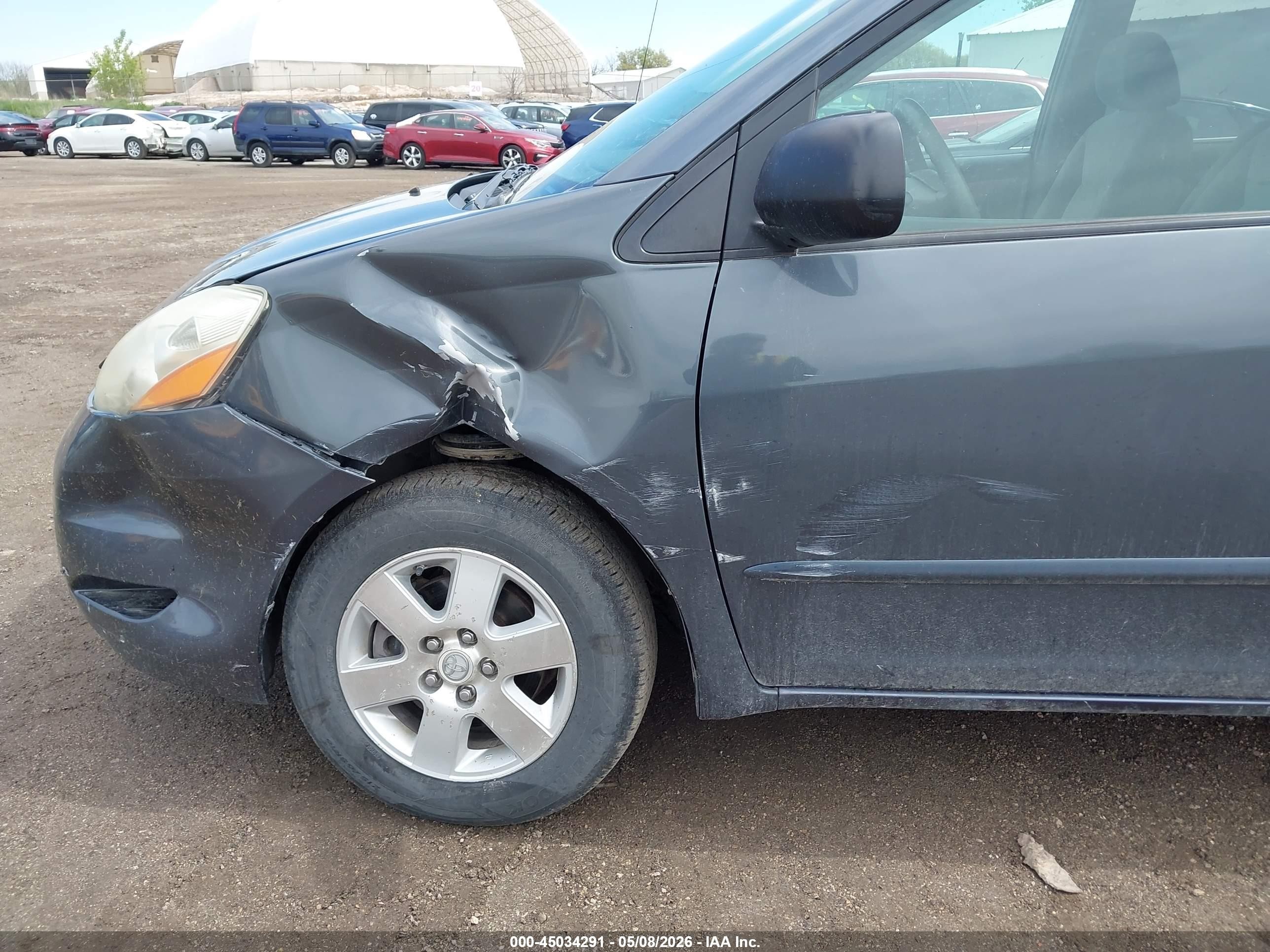 2008 Toyota Sienna Ce/le Синий vin: 5TDZK23C98S121086