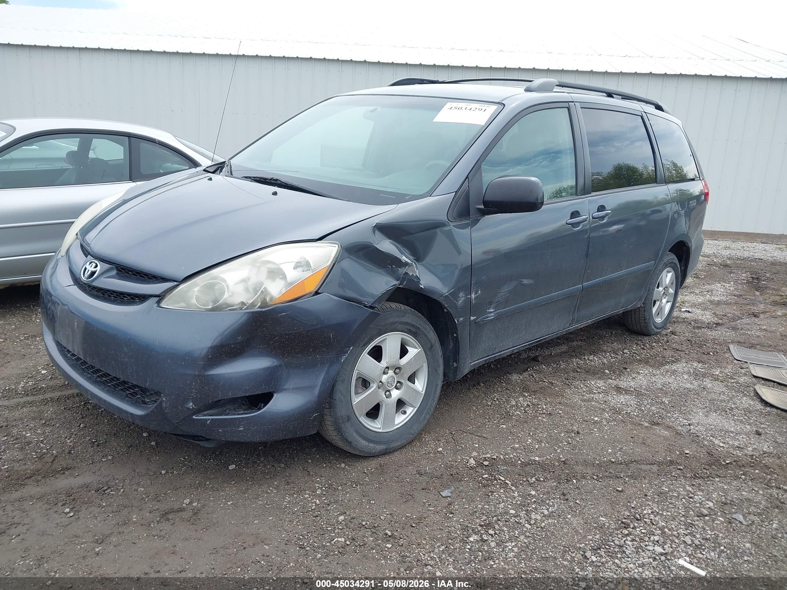 2008 Toyota Sienna Ce/le Синий vin: 5TDZK23C98S121086