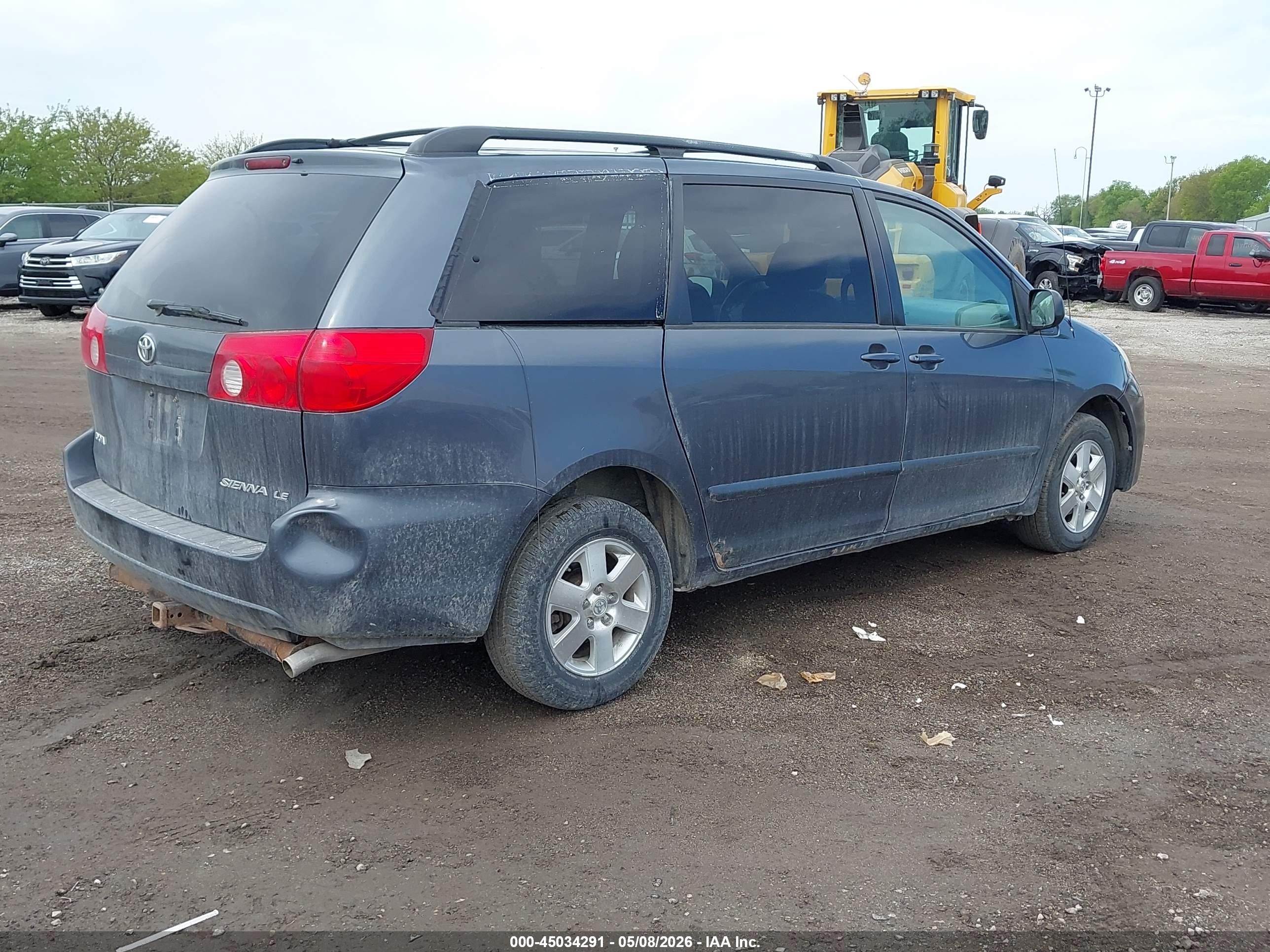 2008 Toyota Sienna Ce/le Синий vin: 5TDZK23C98S121086