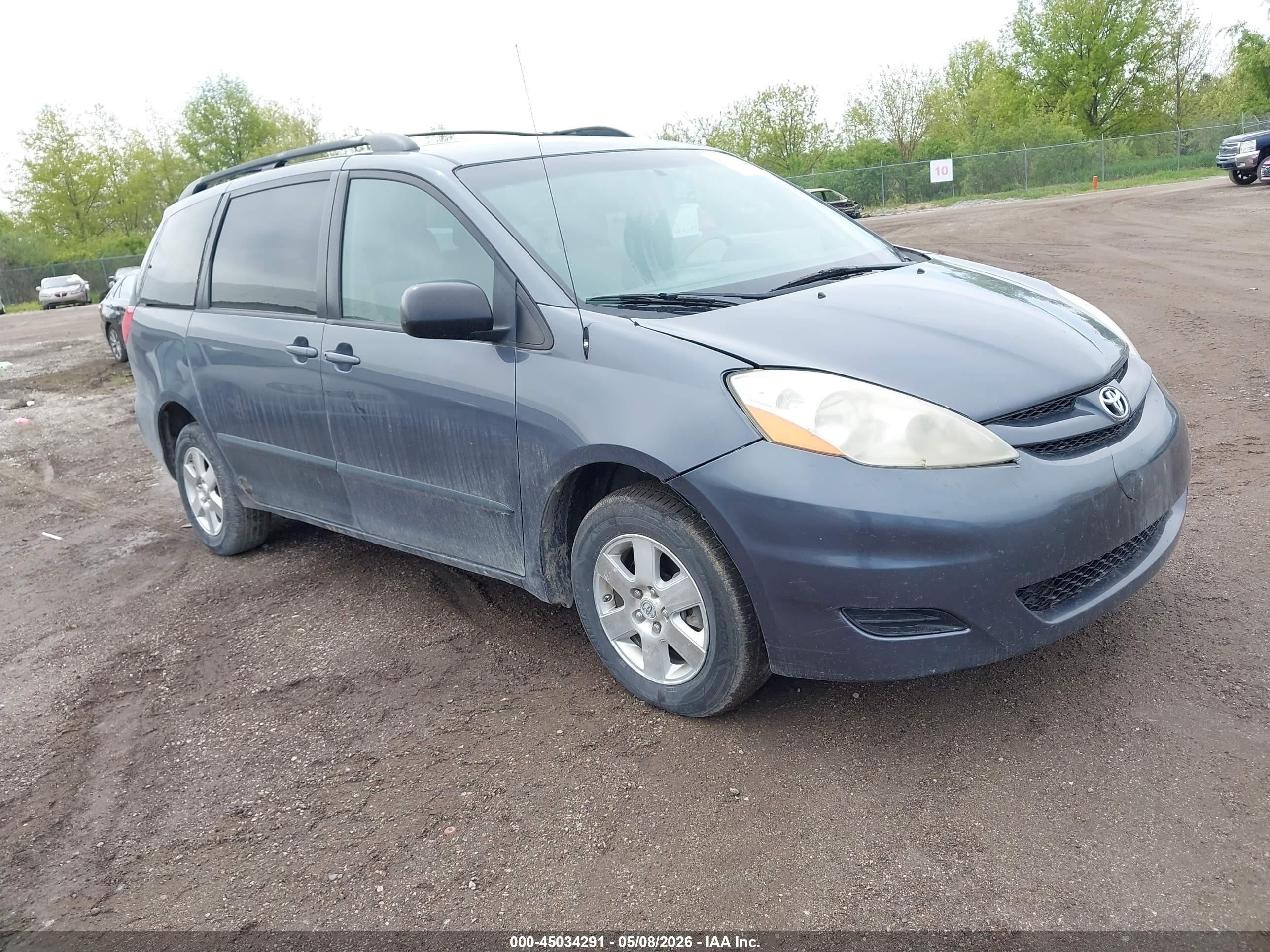 2008 Toyota Sienna Ce/le Blue vin: 5TDZK23C98S121086