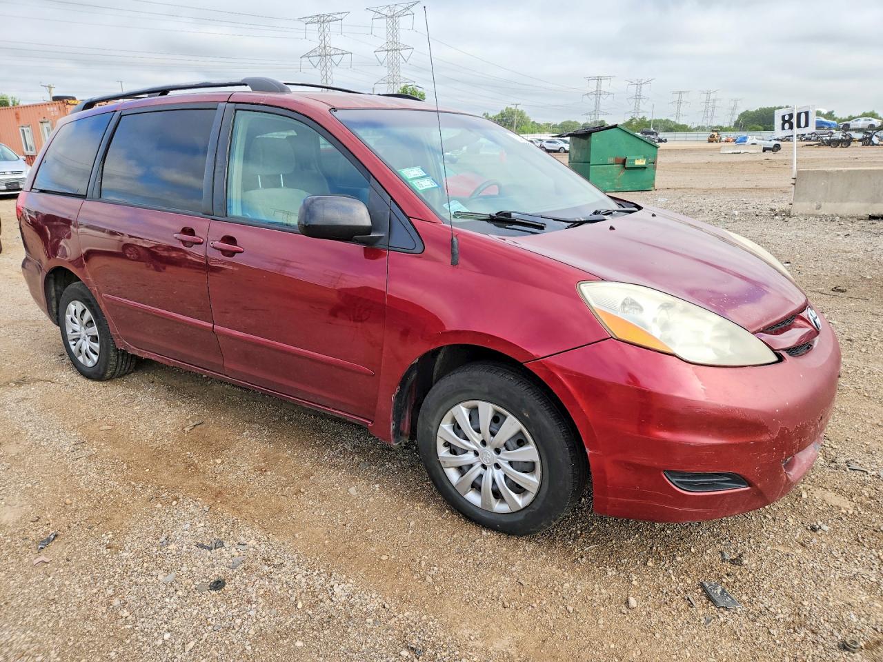 2008 Toyota Sienna Le 8-passenger Red vin: 5TDZK23C98S145016