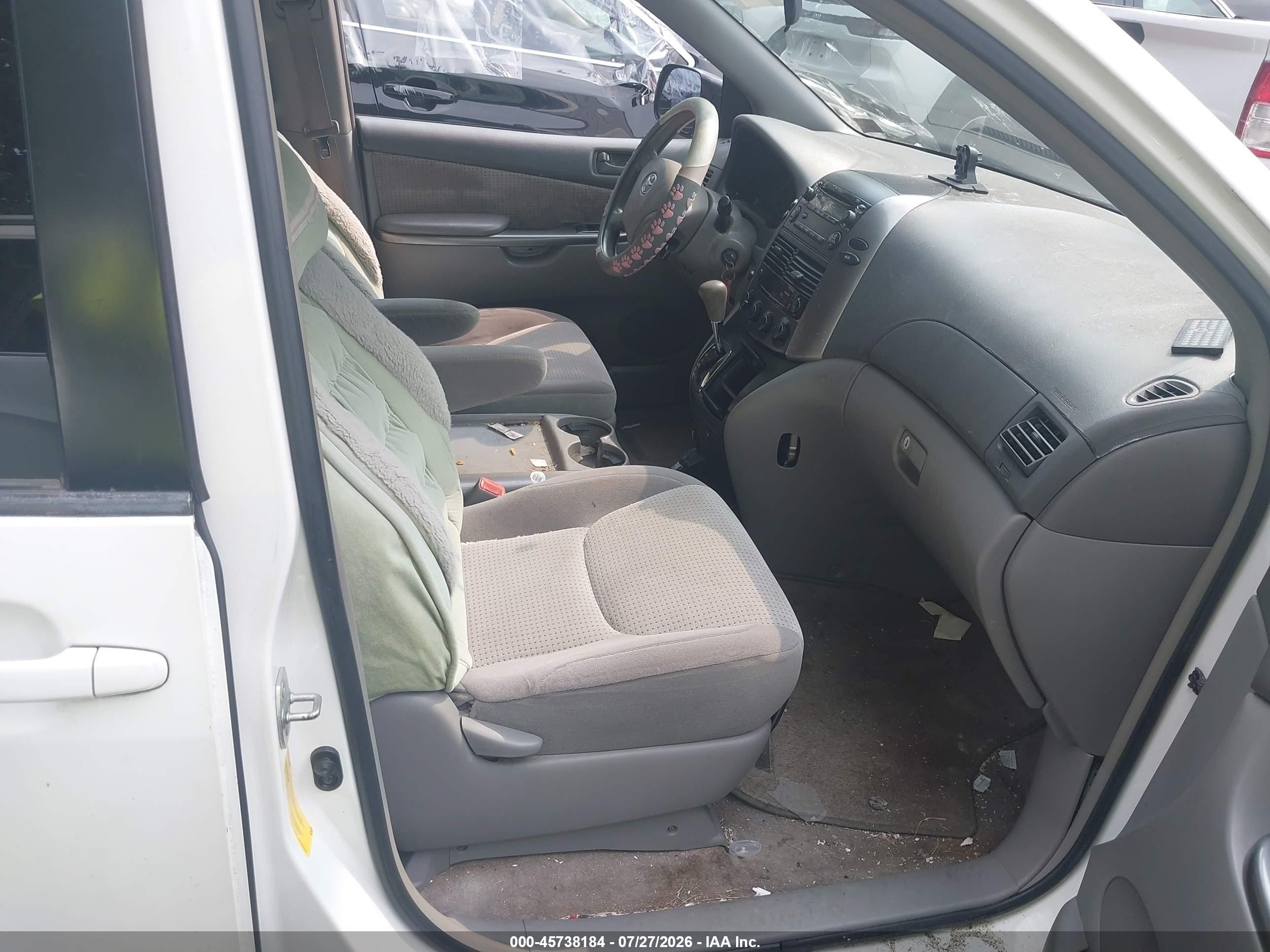 2008 Toyota Sienna Le White vin: 5TDZK23C98S159868