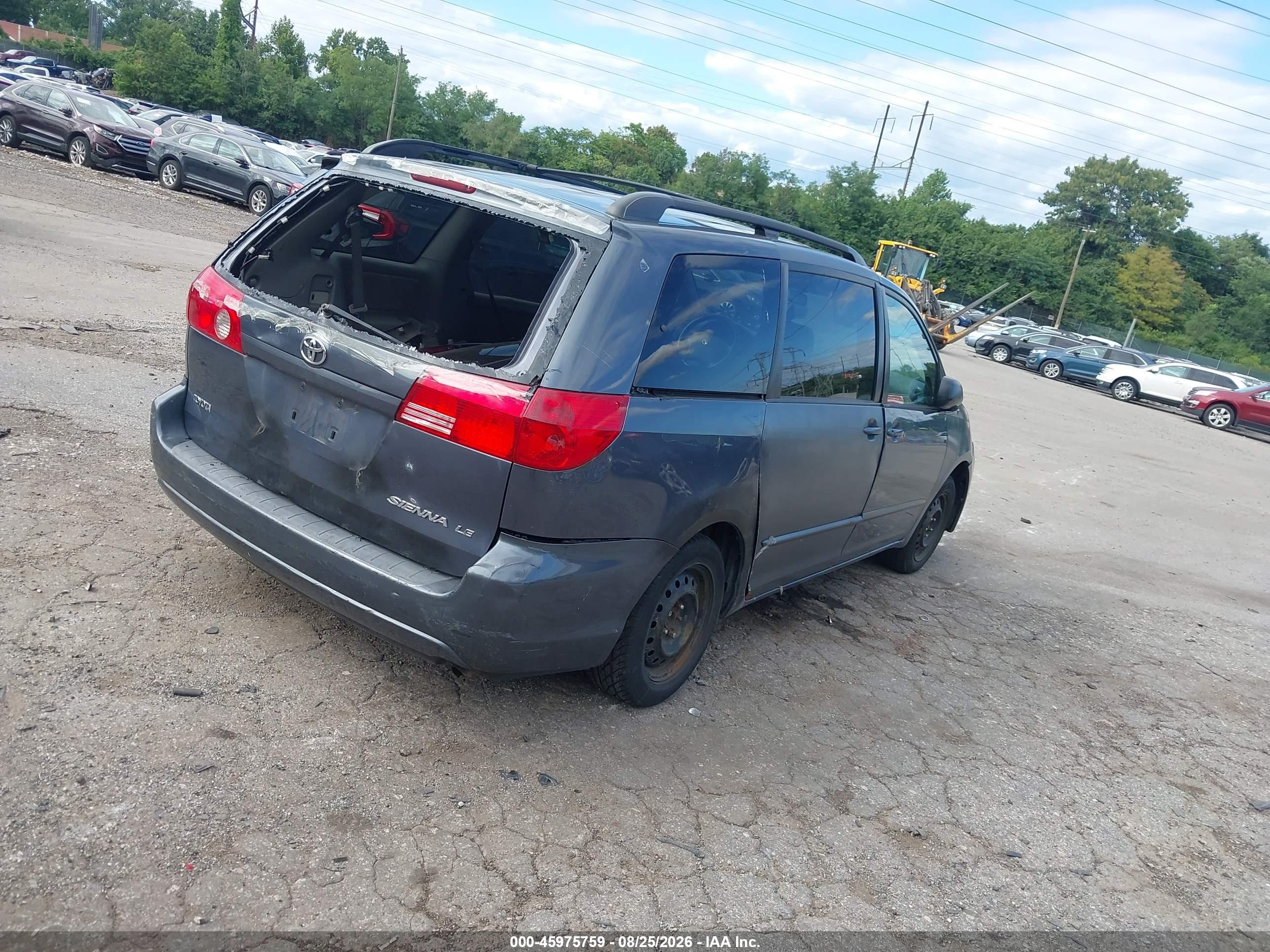 2008 Toyota Sienna Le Navy vin: 5TDZK23C98S173009