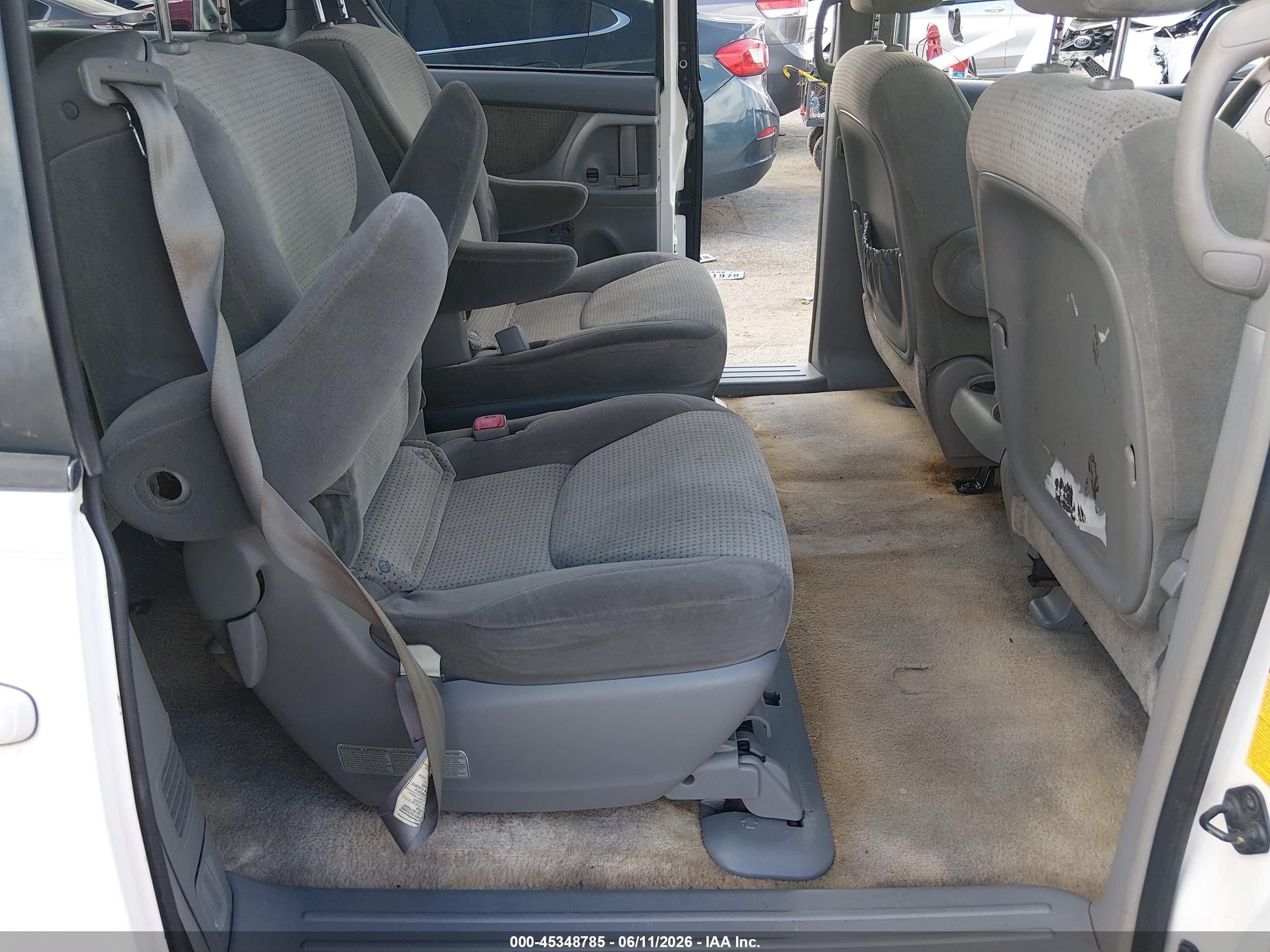 2008 Toyota Sienna Le Белый vin: 5TDZK23C98S190540