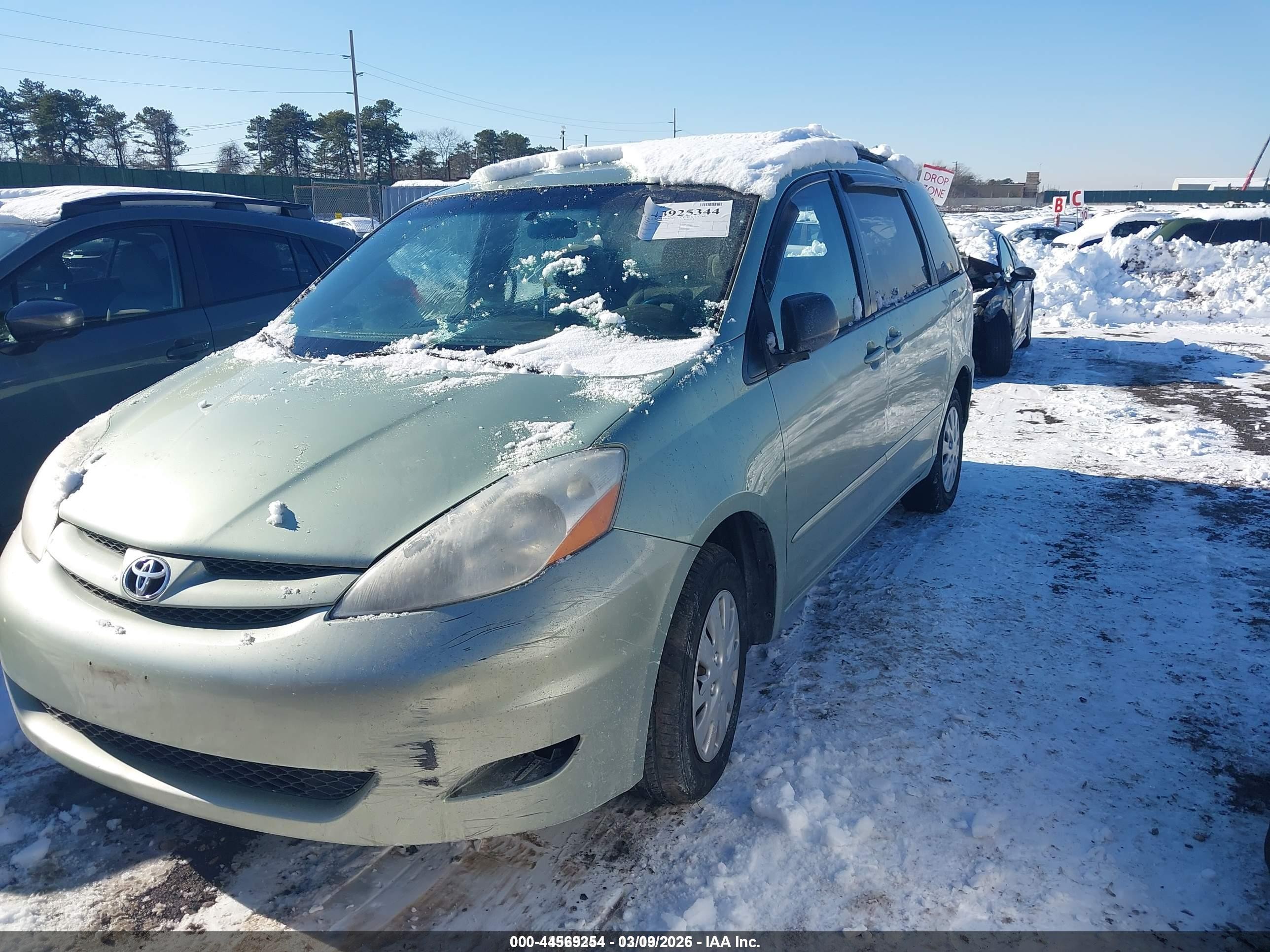 2008 Toyota Sienna Ce Зеленый vin: 5TDZK23C98S193583