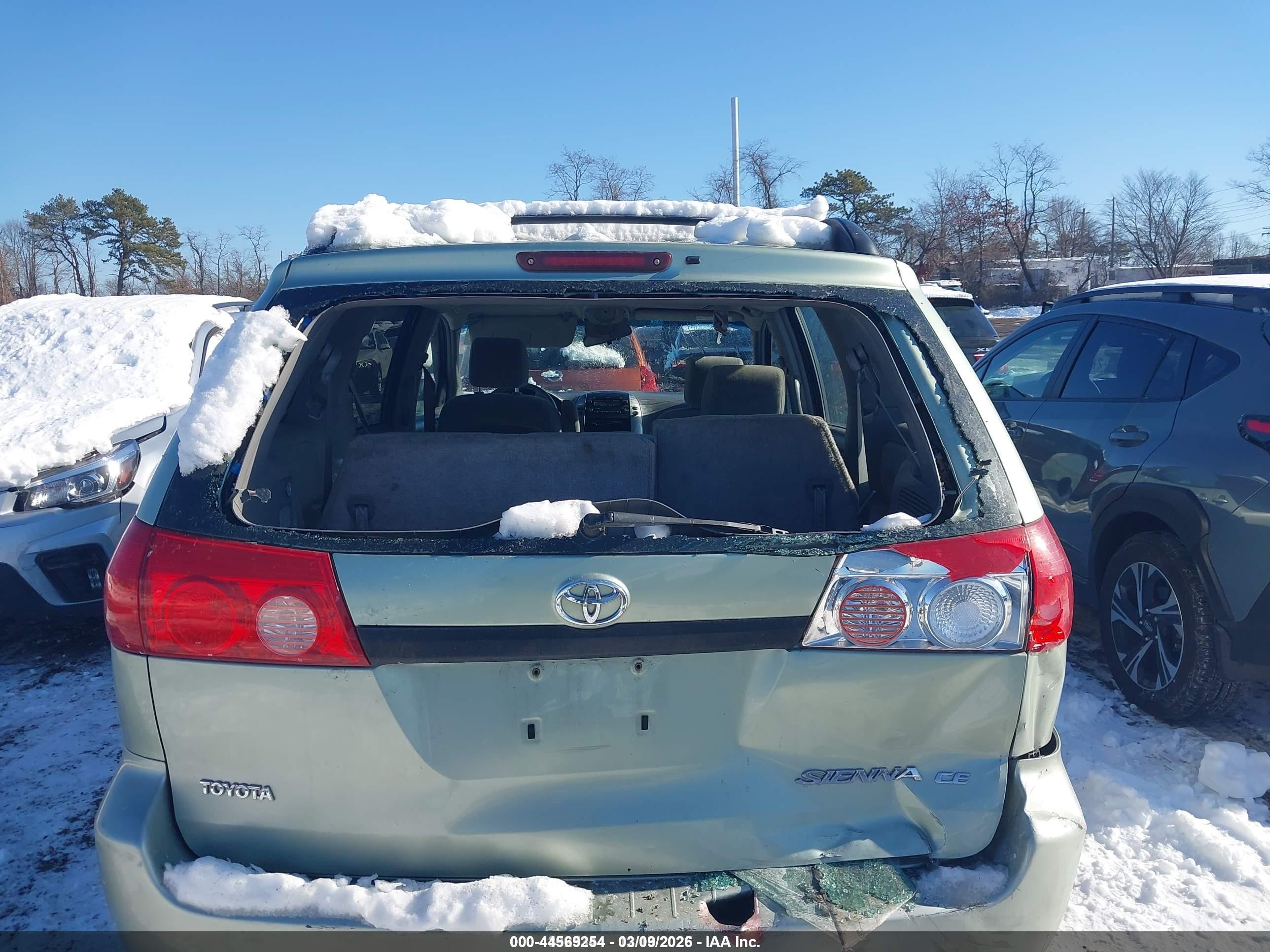 2008 Toyota Sienna Ce Зеленый vin: 5TDZK23C98S193583