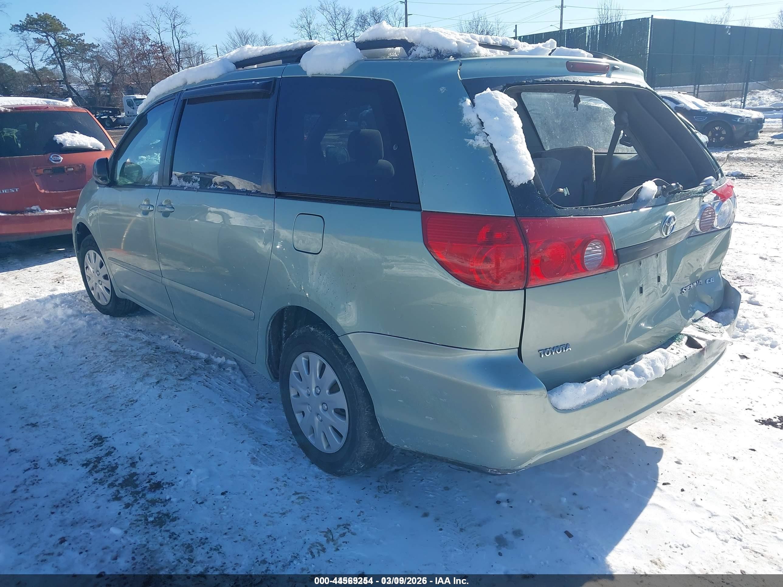 2008 Toyota Sienna Ce Зеленый vin: 5TDZK23C98S193583