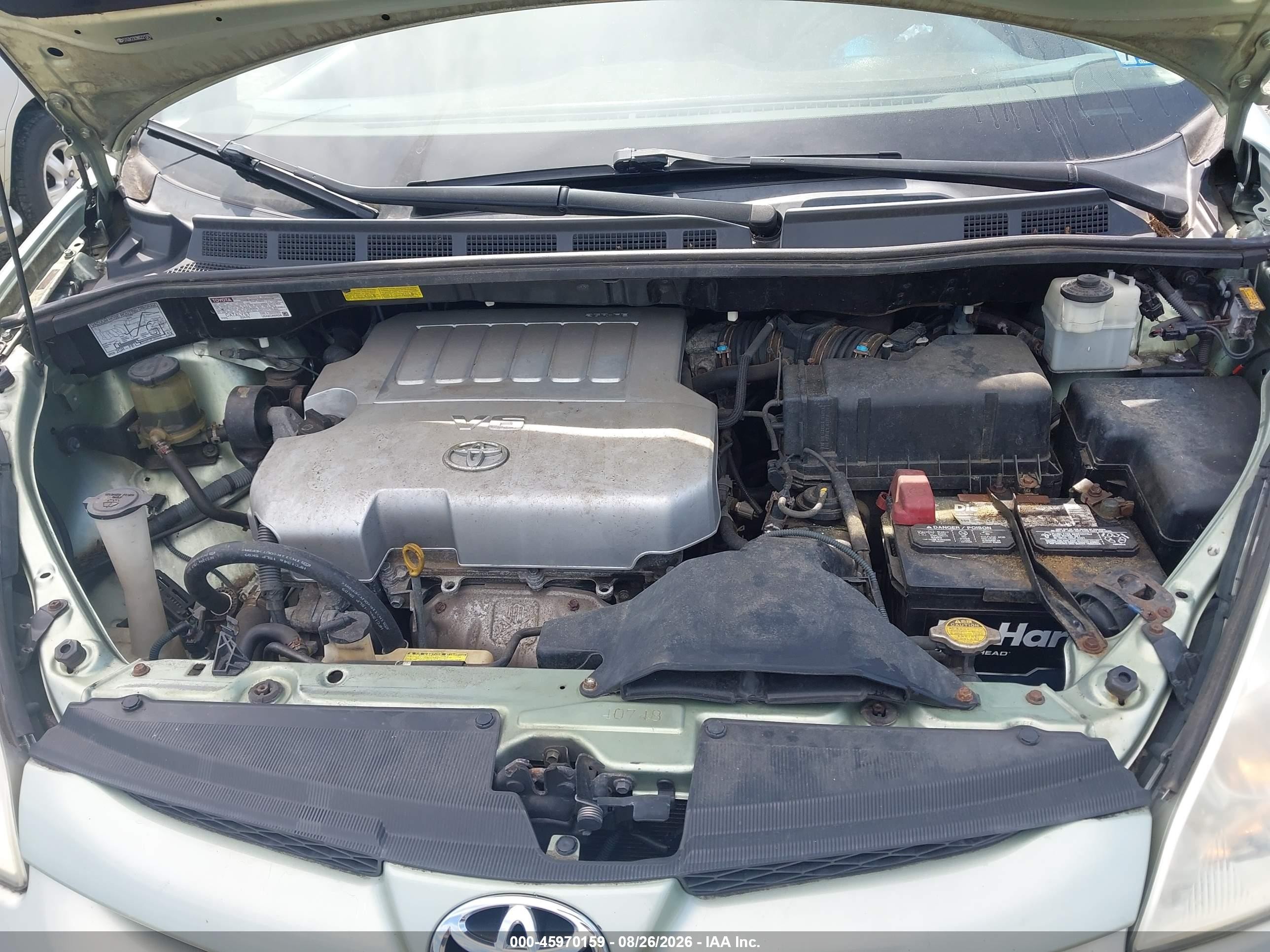 2008 Toyota Sienna Le Зеленый vin: 5TDZK23C98S221379