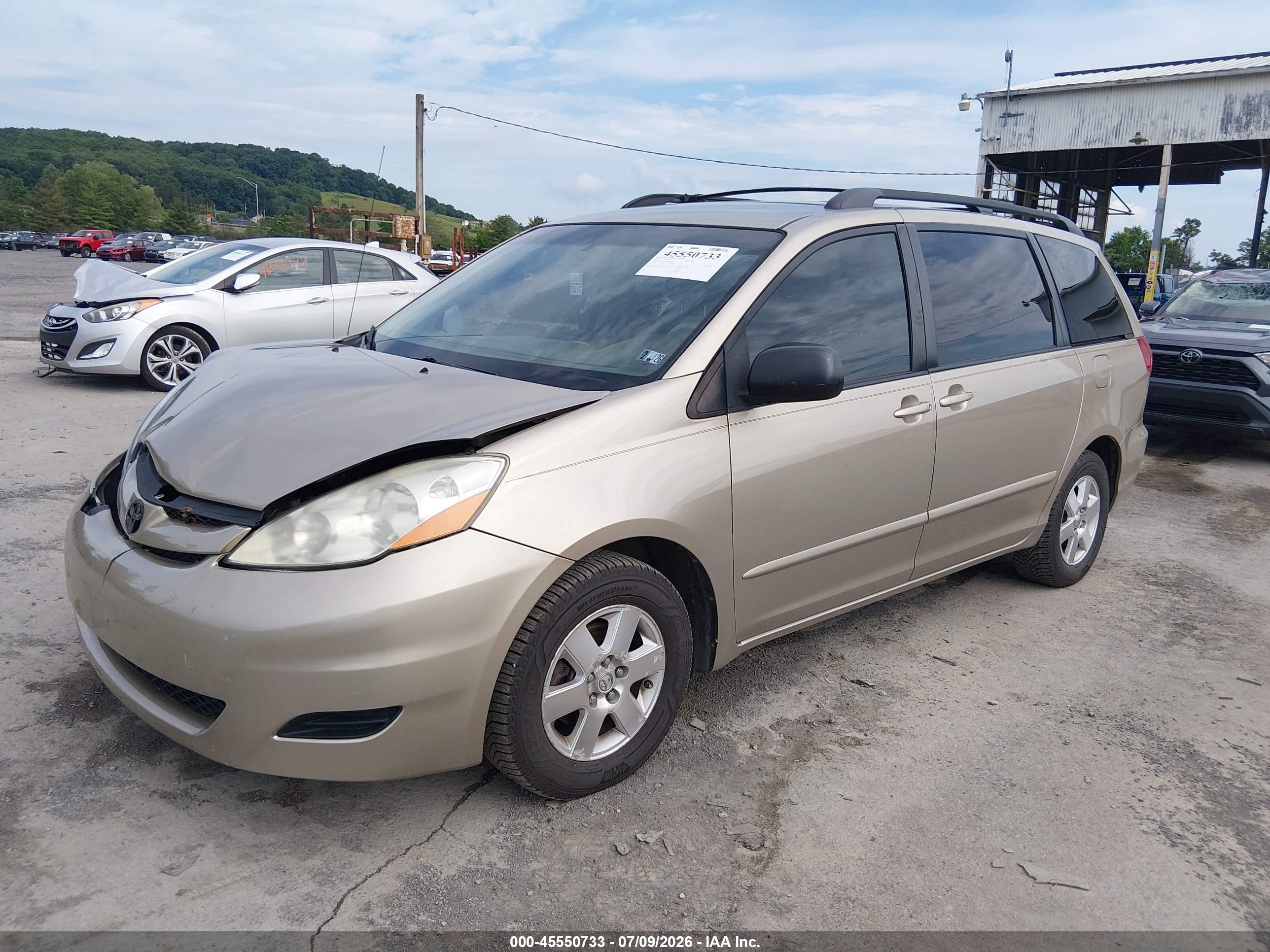 2007 Toyota Sienna Le Gold vin: 5TDZK23CX7S034263