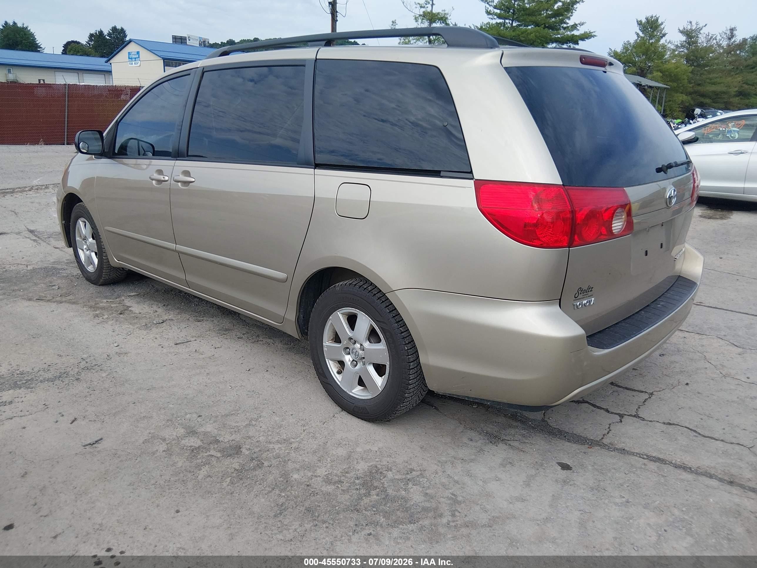 2007 Toyota Sienna Le Gold vin: 5TDZK23CX7S034263