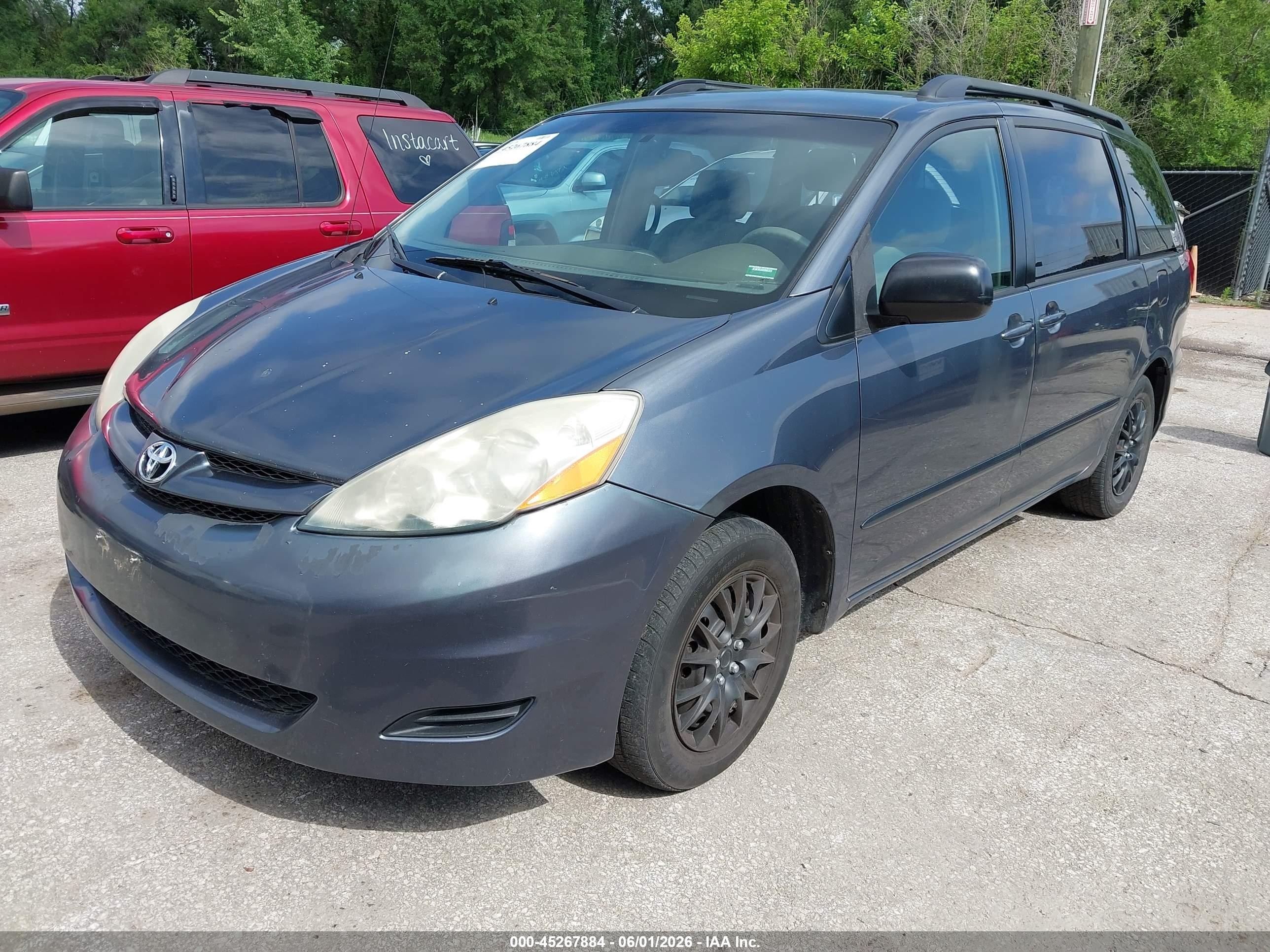 2007 Toyota Sienna Ce Gray vin: 5TDZK23CX7S040984