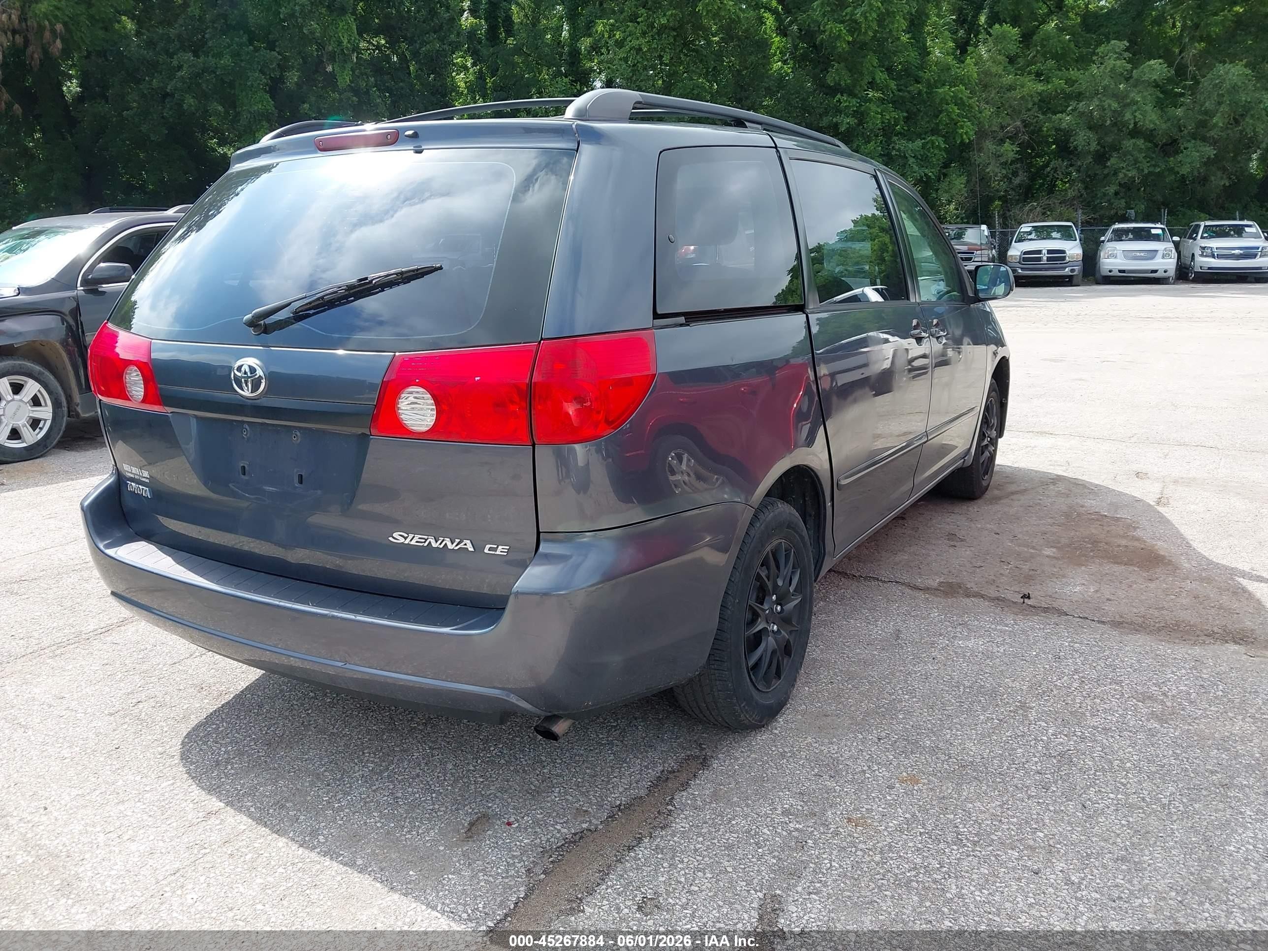 2007 Toyota Sienna Ce Gray vin: 5TDZK23CX7S040984