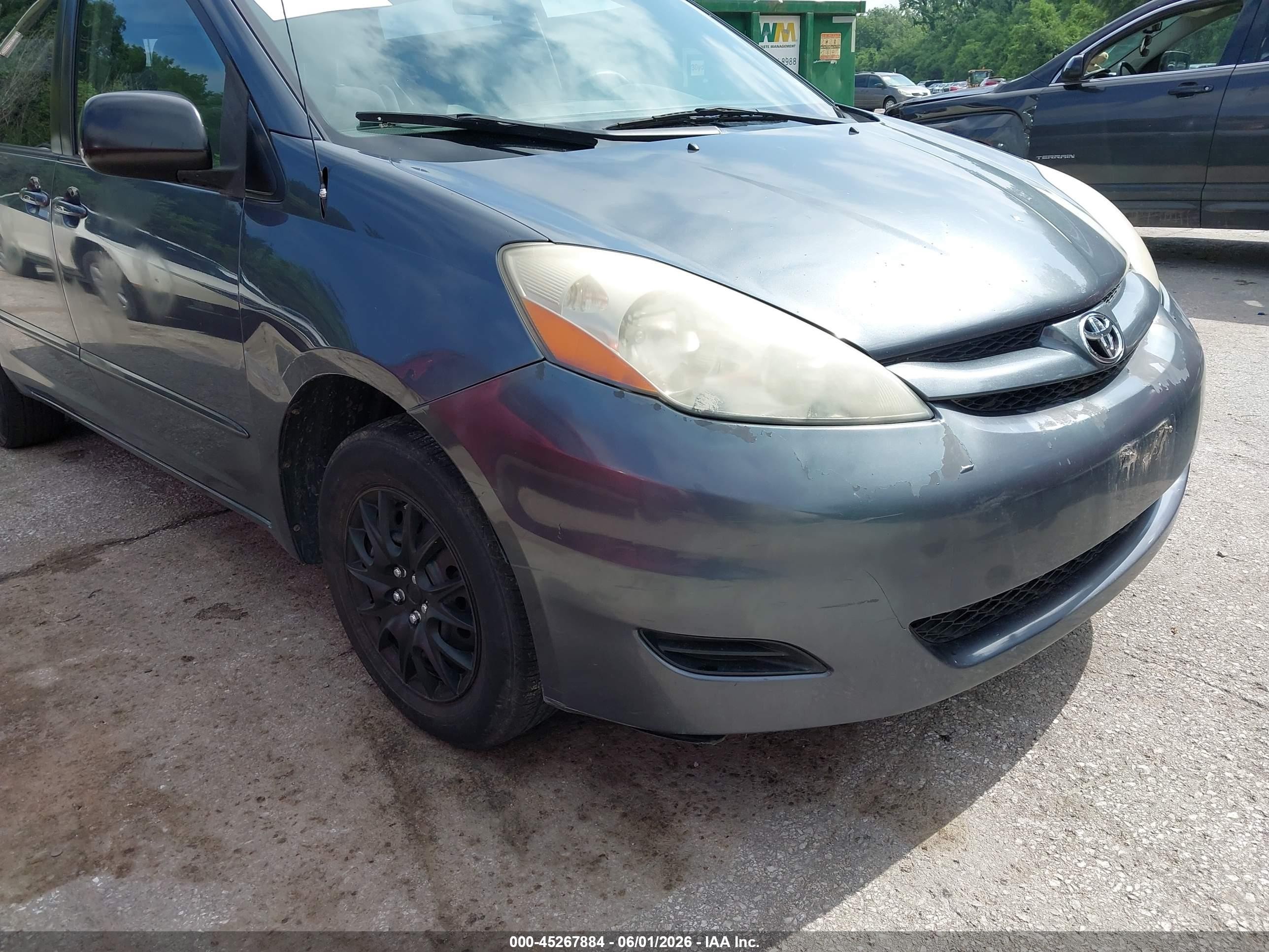2007 Toyota Sienna Ce Gray vin: 5TDZK23CX7S040984