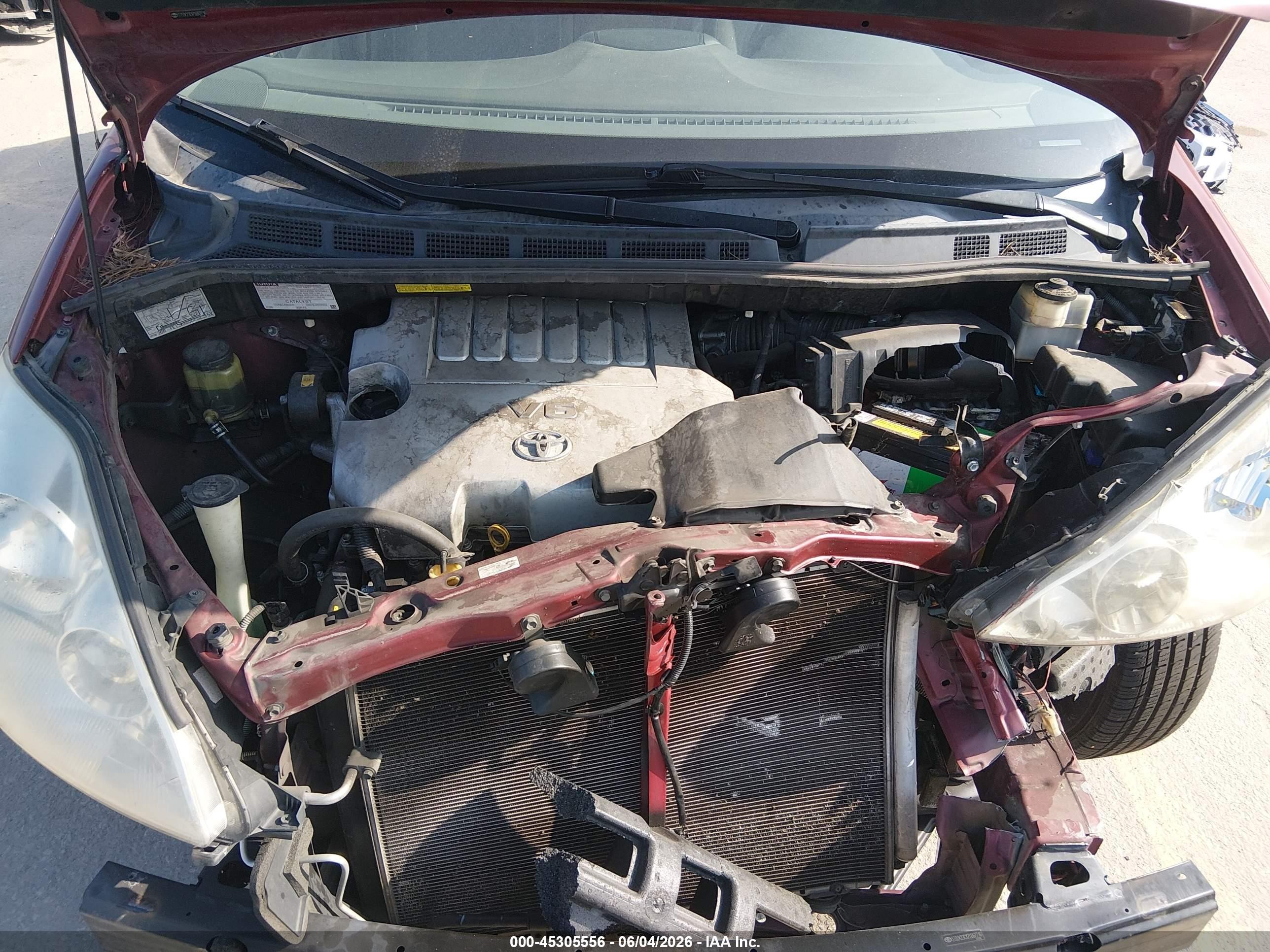 2007 Toyota Sienna Ce Red vin: 5TDZK23CX7S067716
