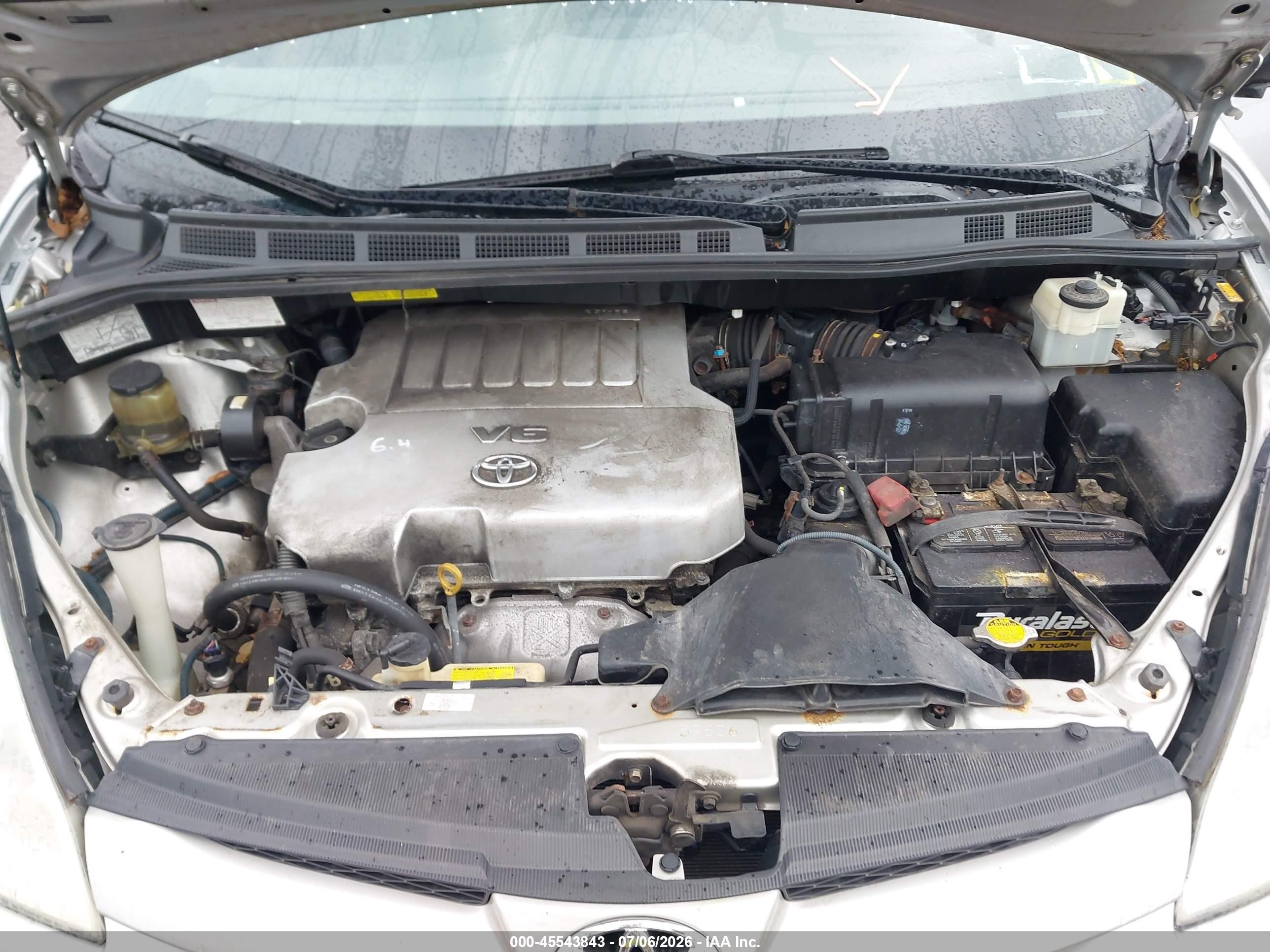 2007 Toyota Sienna Le Silver vin: 5TDZK23CX7S093863
