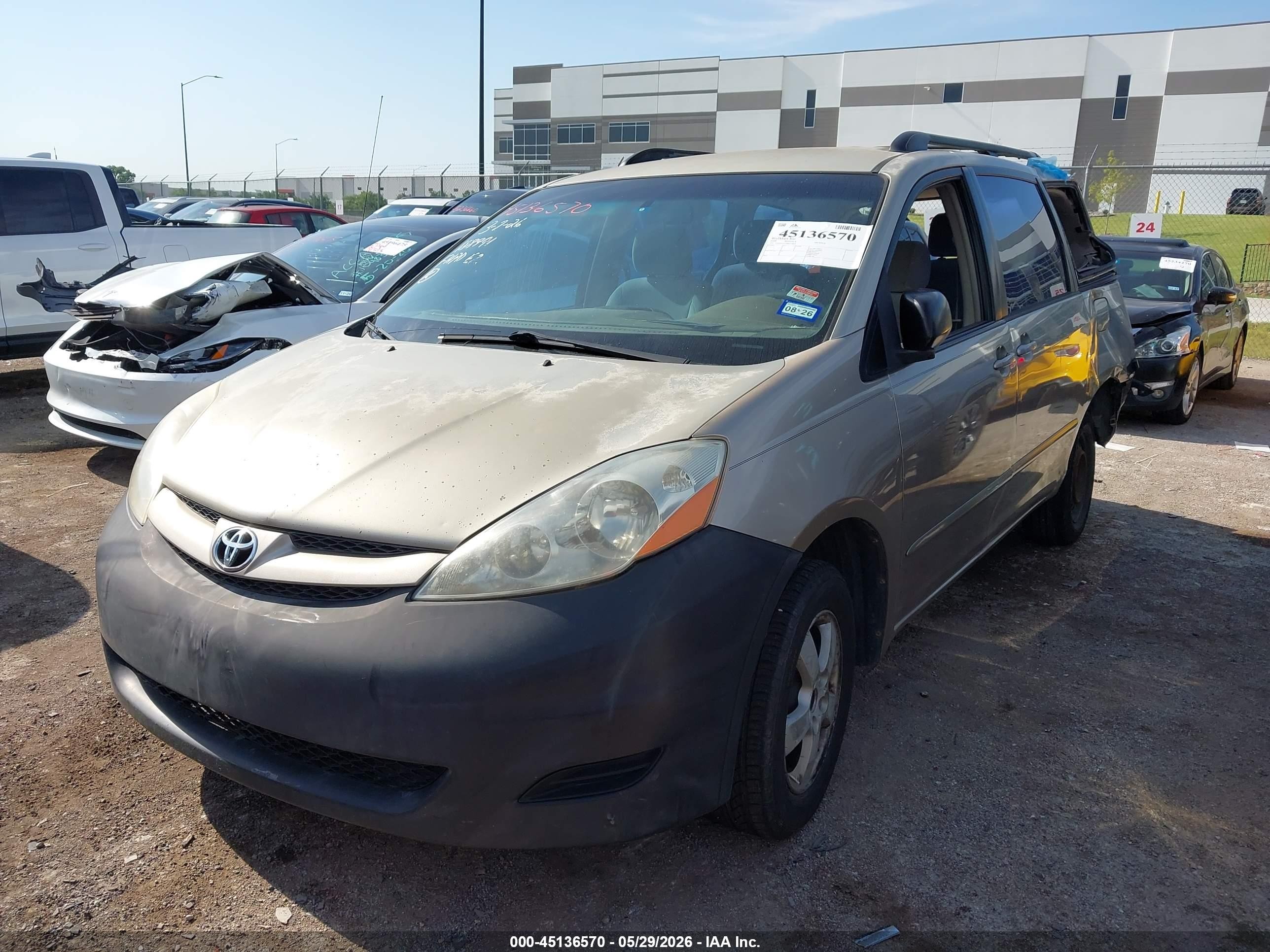 2008 Toyota Sienna Ce Champagne vin: 5TDZK23CX8S119802