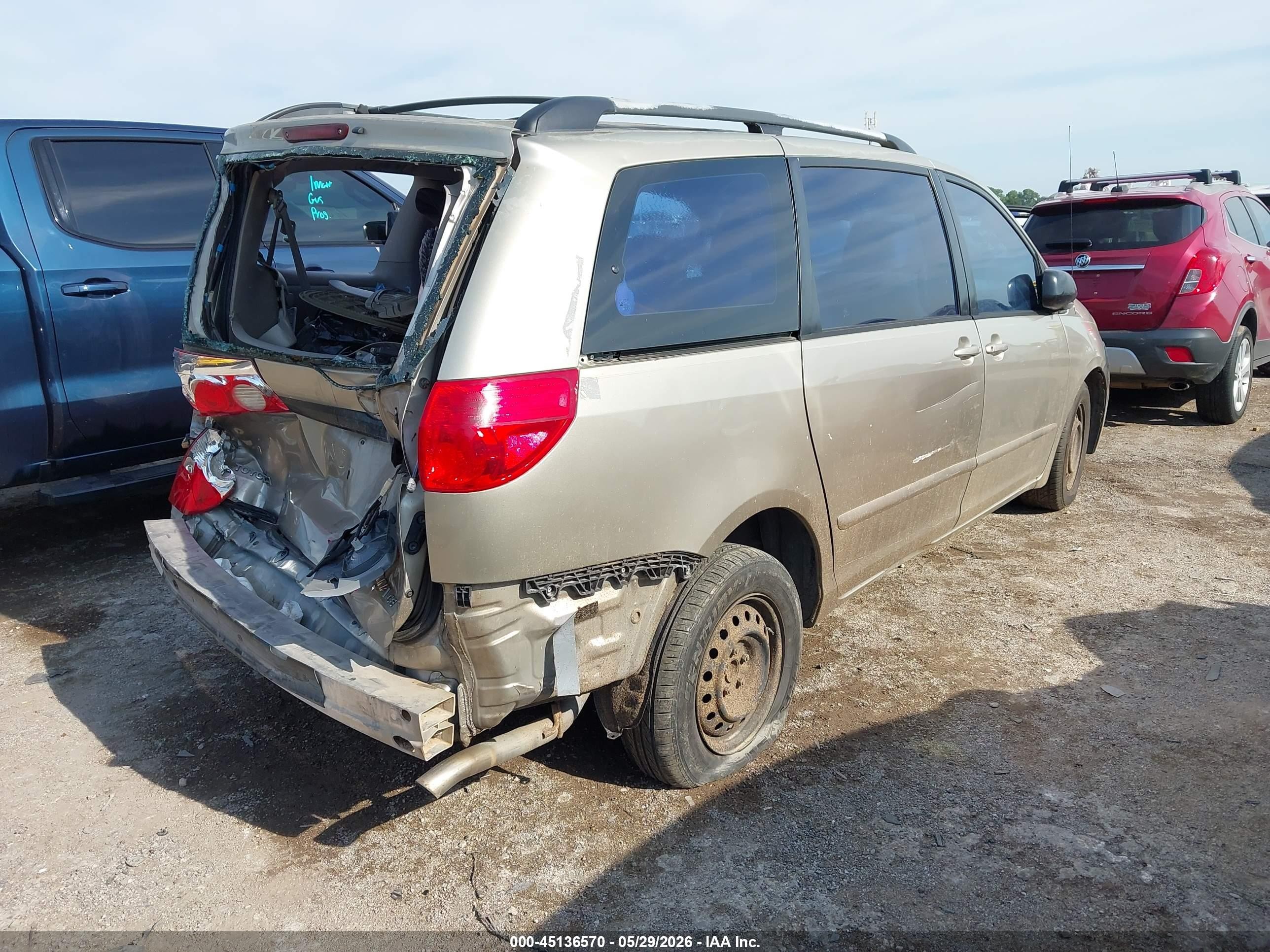 2008 Toyota Sienna Ce Champagne vin: 5TDZK23CX8S119802