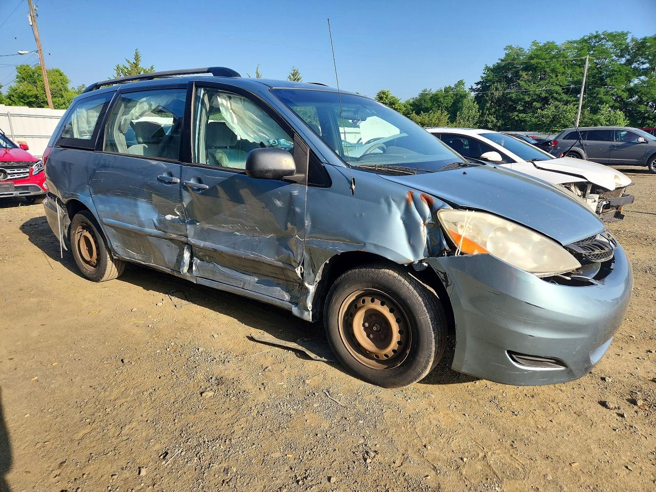 2008 Toyota Sienna Ce 8-passenger Gray vin: 5TDZK23CX8S157479