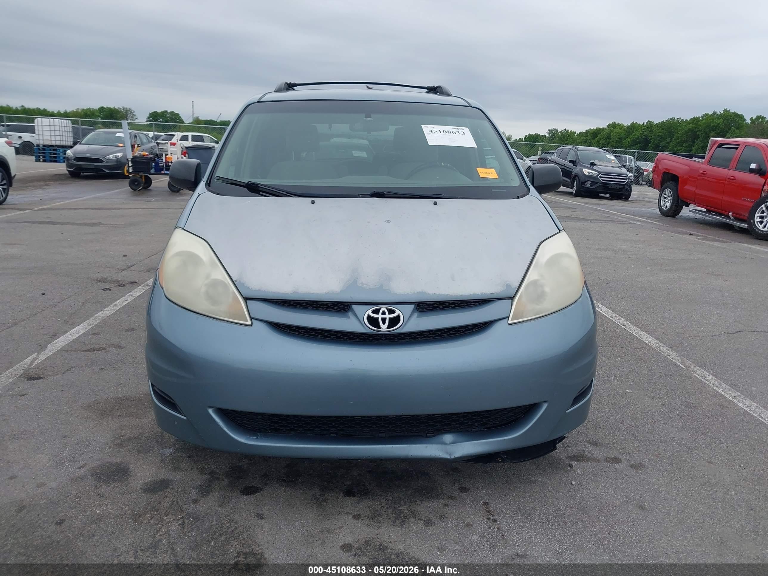 2008 Toyota Sienna Le Light Blue vin: 5TDZK23CX8S174122