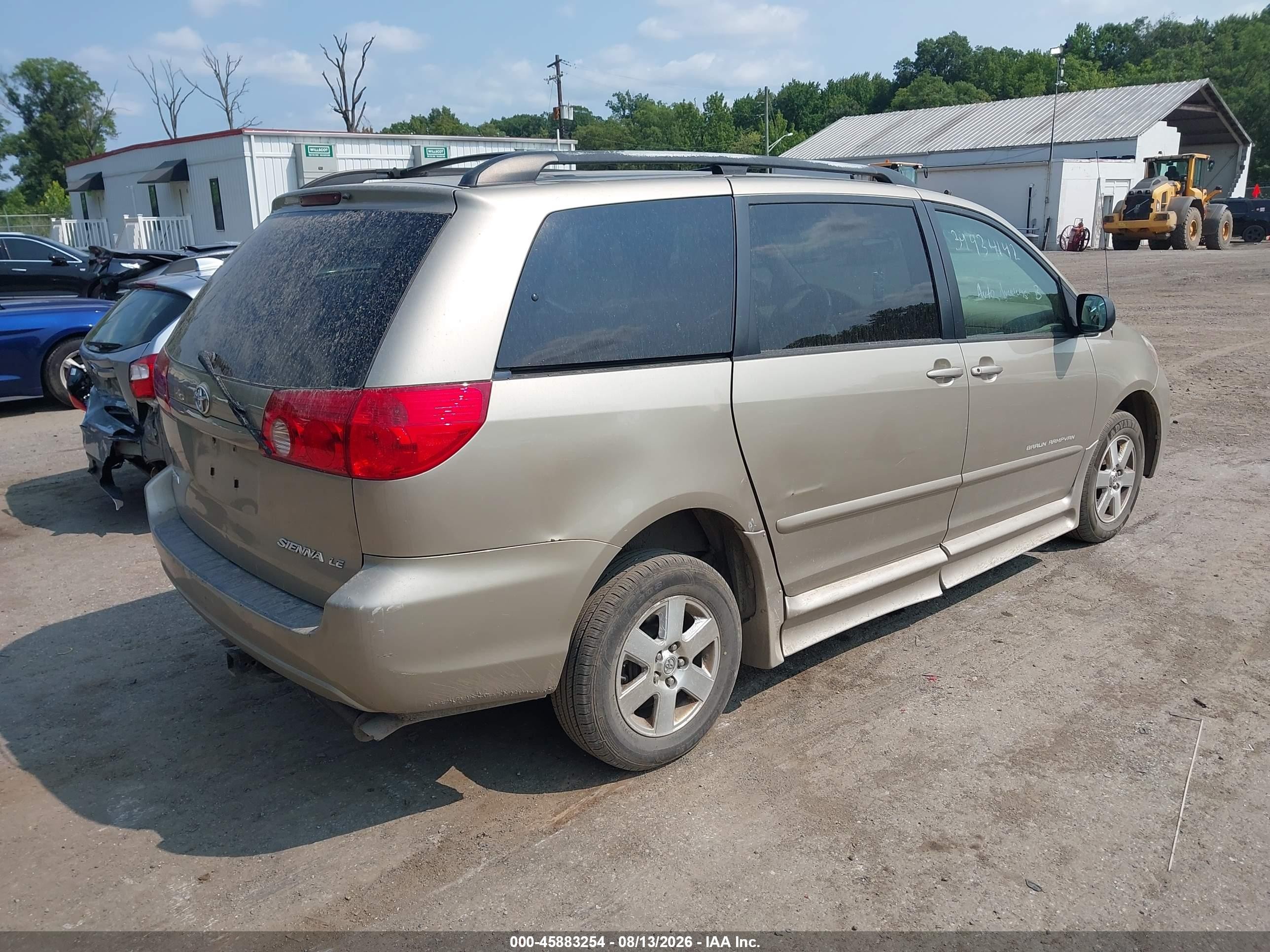 2008 Toyota Sienna Le Champagne vin: 5TDZK23CX8S182351