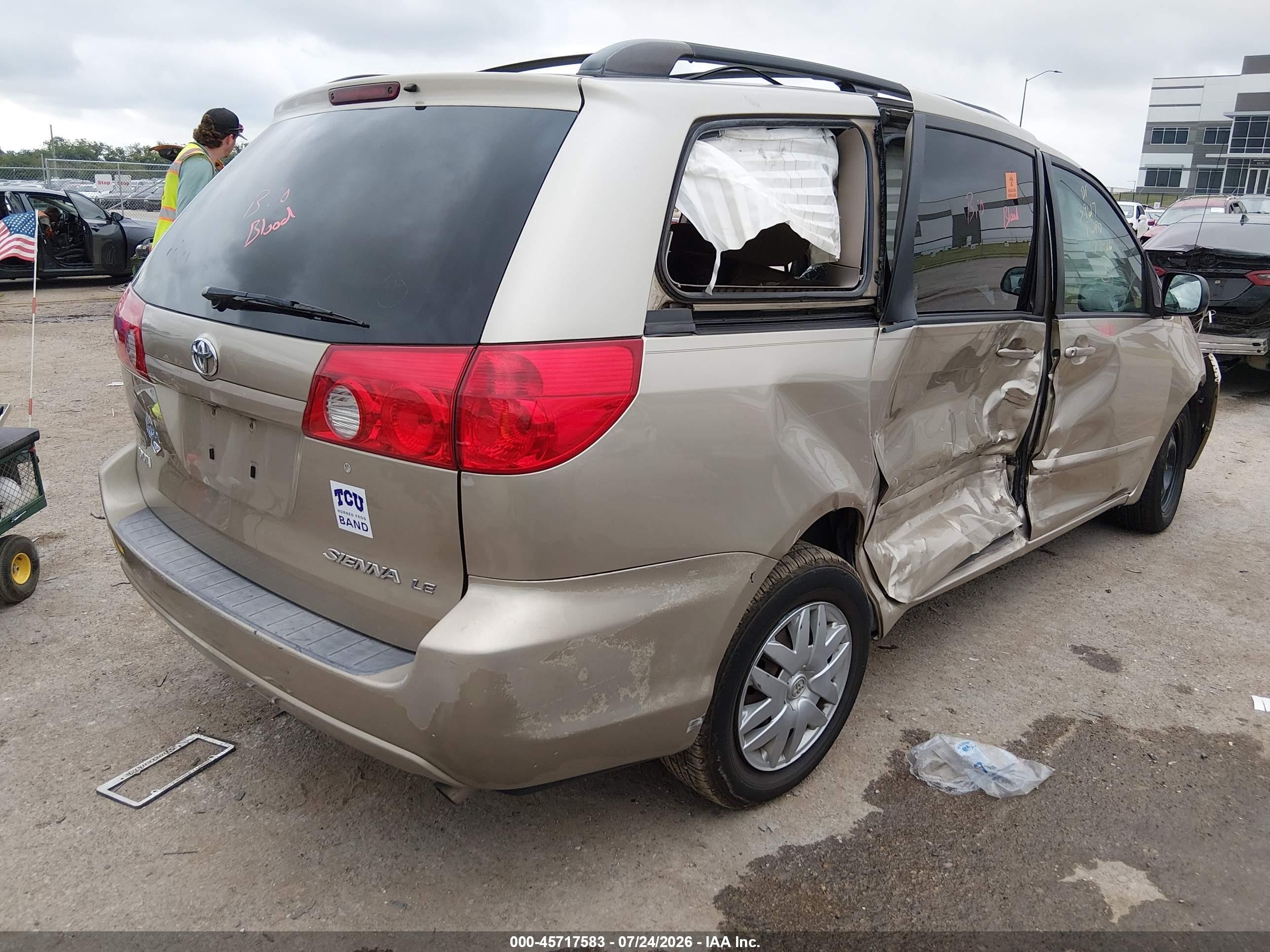 2008 Toyota Sienna Le Gold vin: 5TDZK23CX8S191244