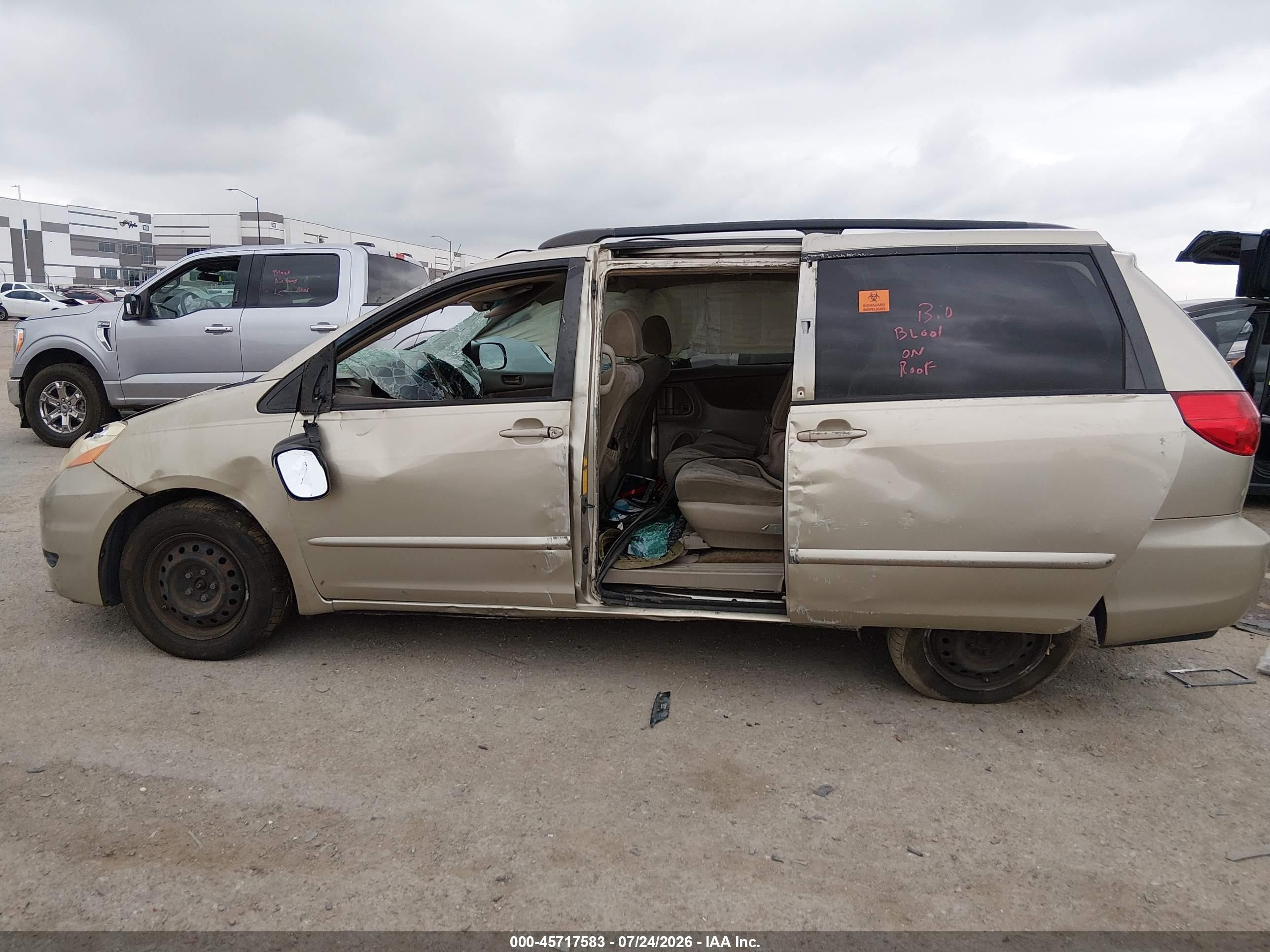 2008 Toyota Sienna Le Gold vin: 5TDZK23CX8S191244