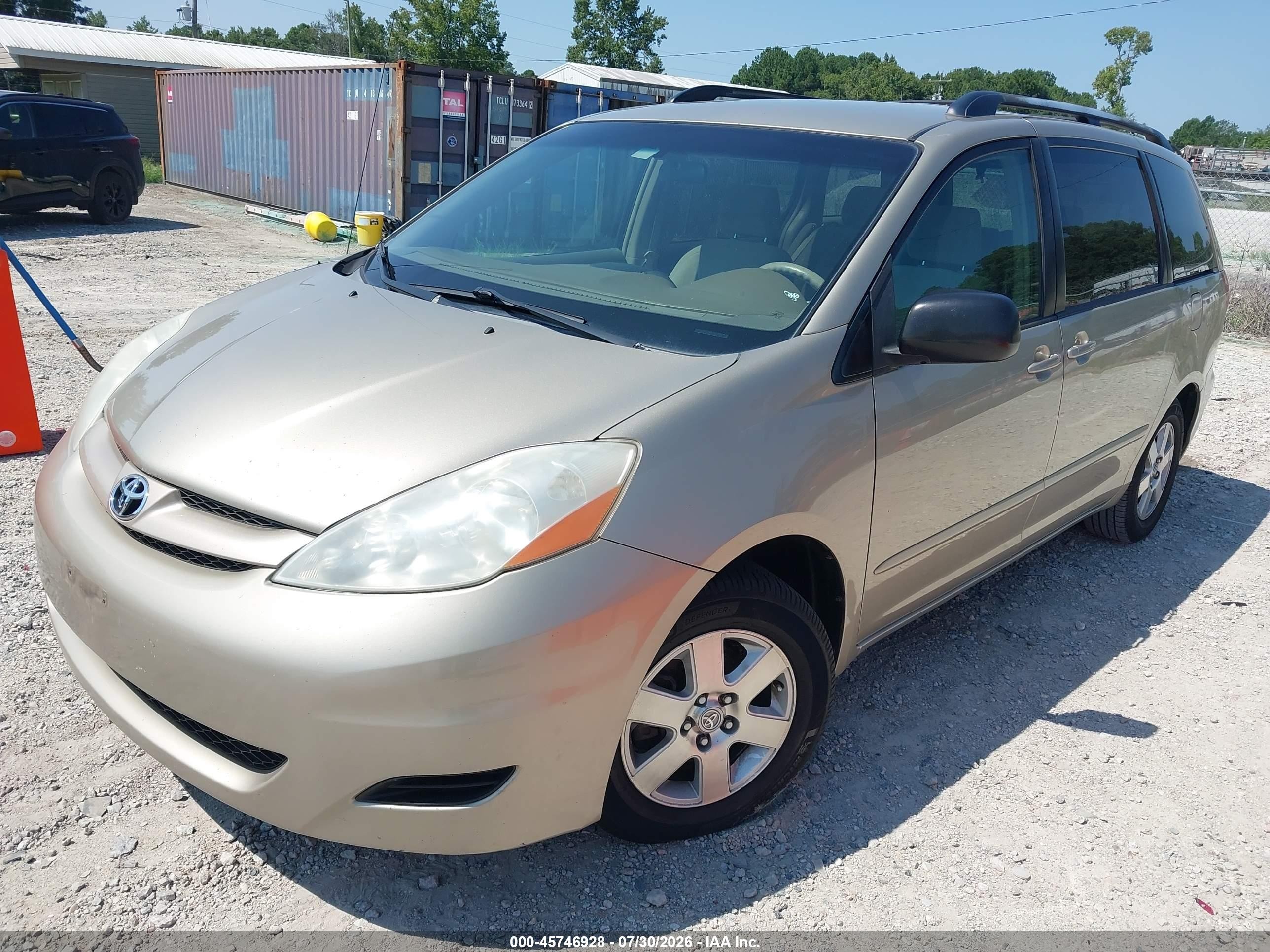 2008 Toyota Sienna Le Gold vin: 5TDZK23CX8S203747