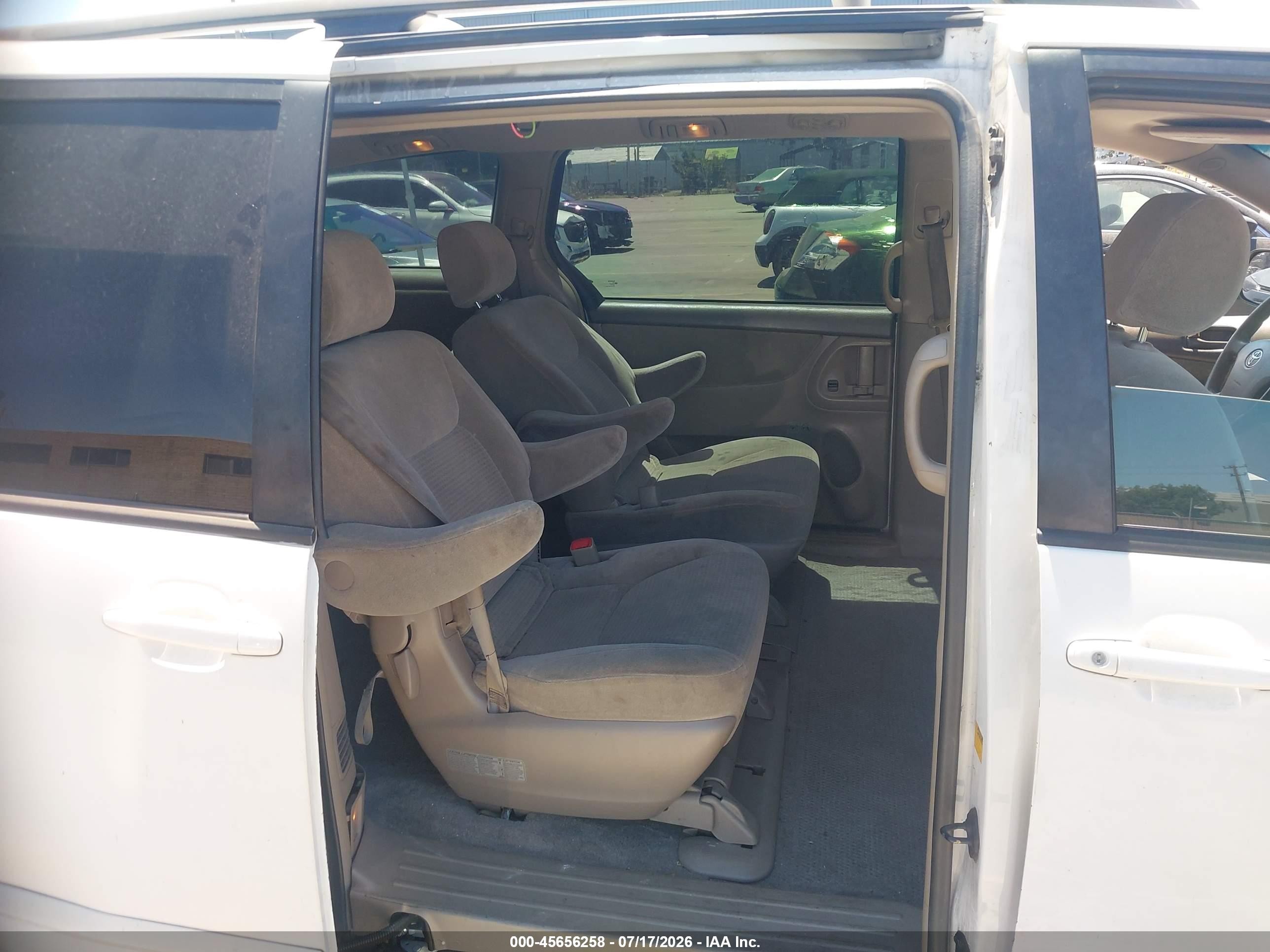 2008 Toyota Sienna Ce White vin: 5TDZK23CX8S212979