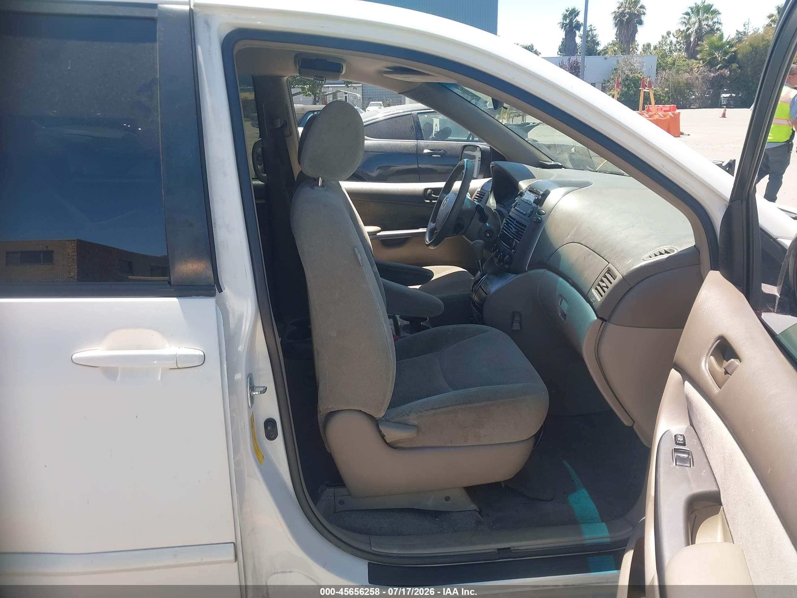 2008 Toyota Sienna Ce White vin: 5TDZK23CX8S212979