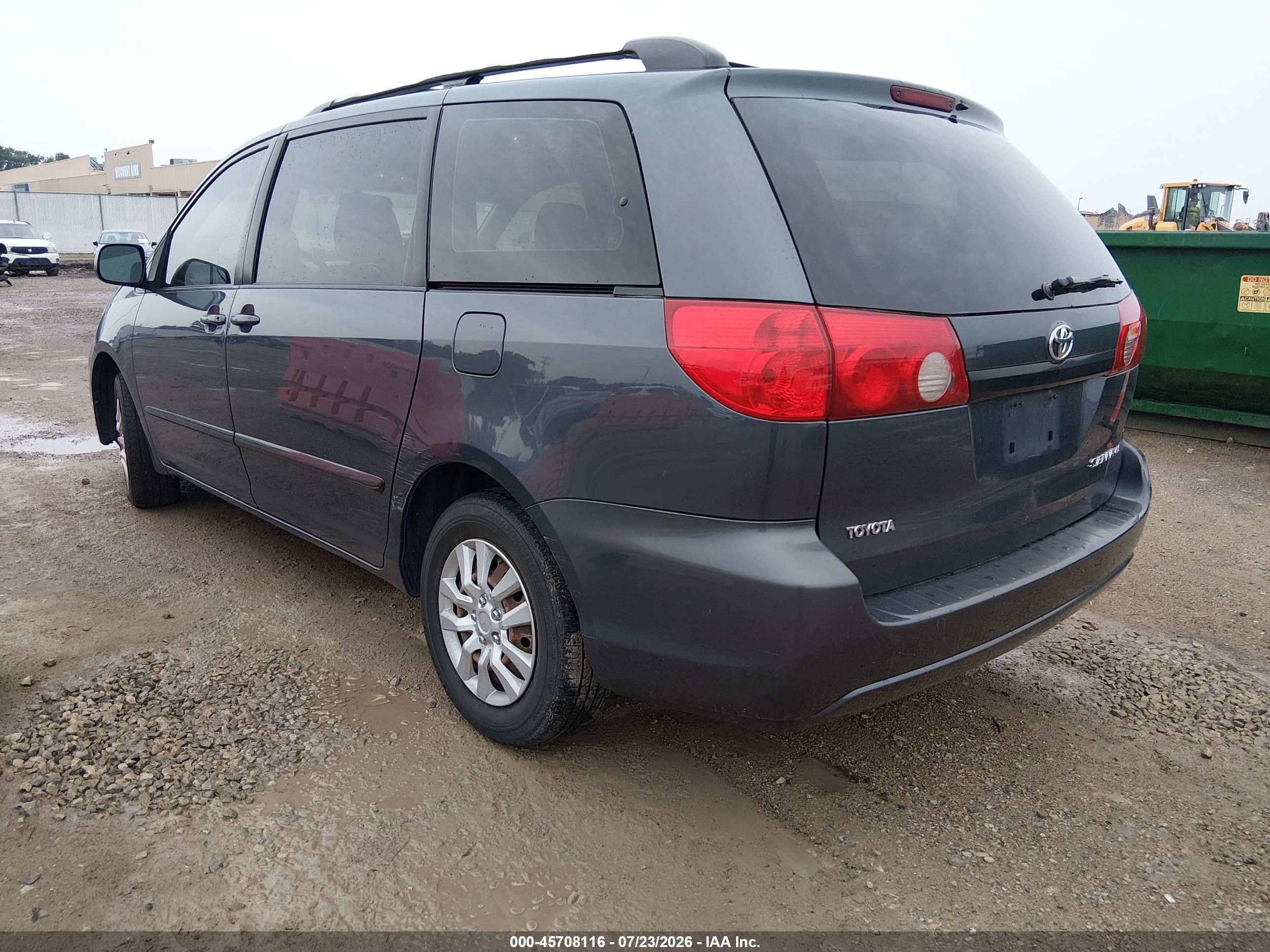 2009 Toyota Sienna Ce Blue vin: 5TDZK23CX9S234675